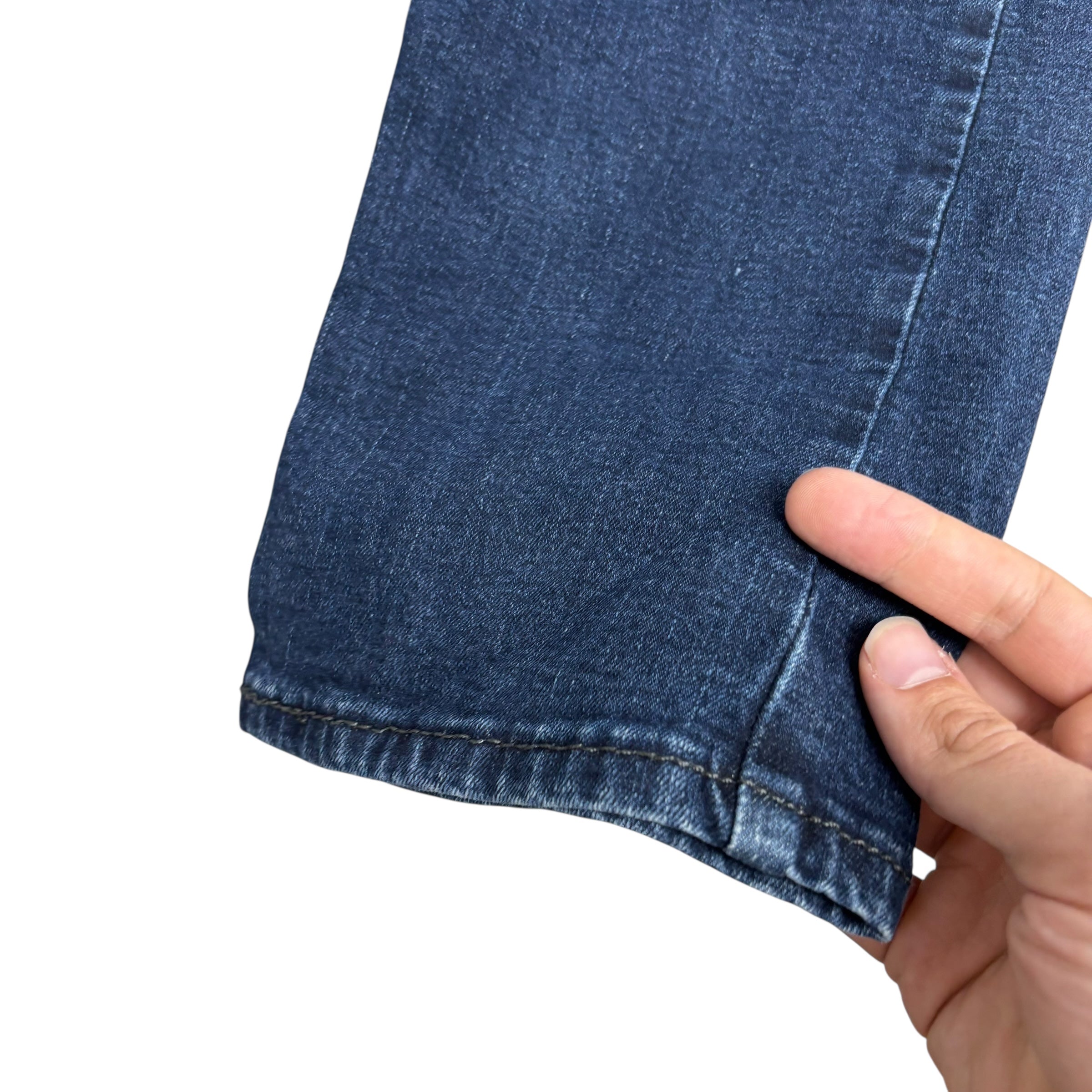 Levis Signature Jeans W34 L32 Mens Navy Blue Regular Tapered Fit Stretch (E)