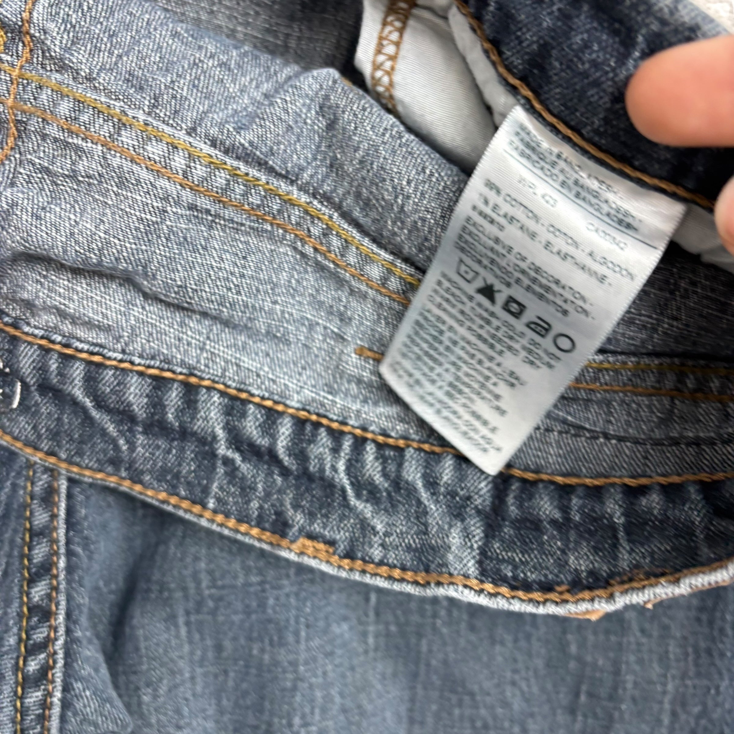 Levis Signature Jeans W38 L30 Mens Dark Blue Relaxed Straight Fit Stretch (F)