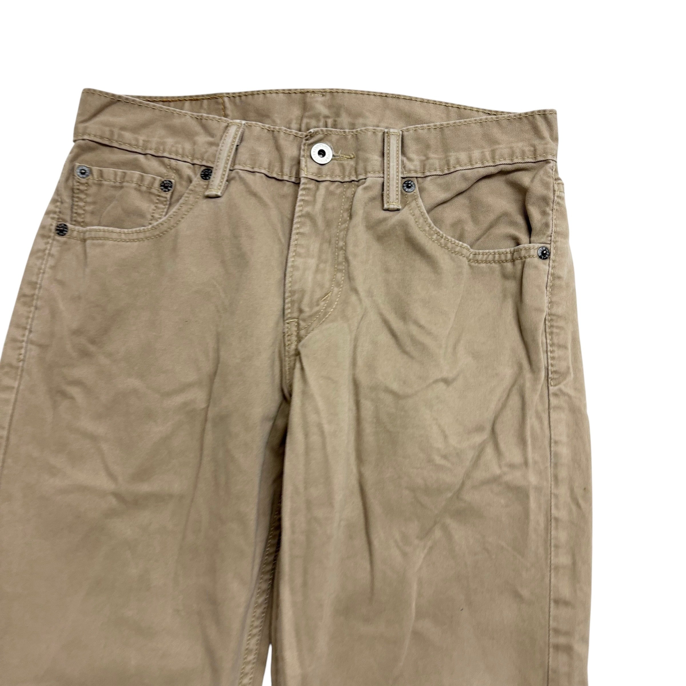 Levis 511 Trousers W30 L32 Mens Beige Slim Fit Pants (E)