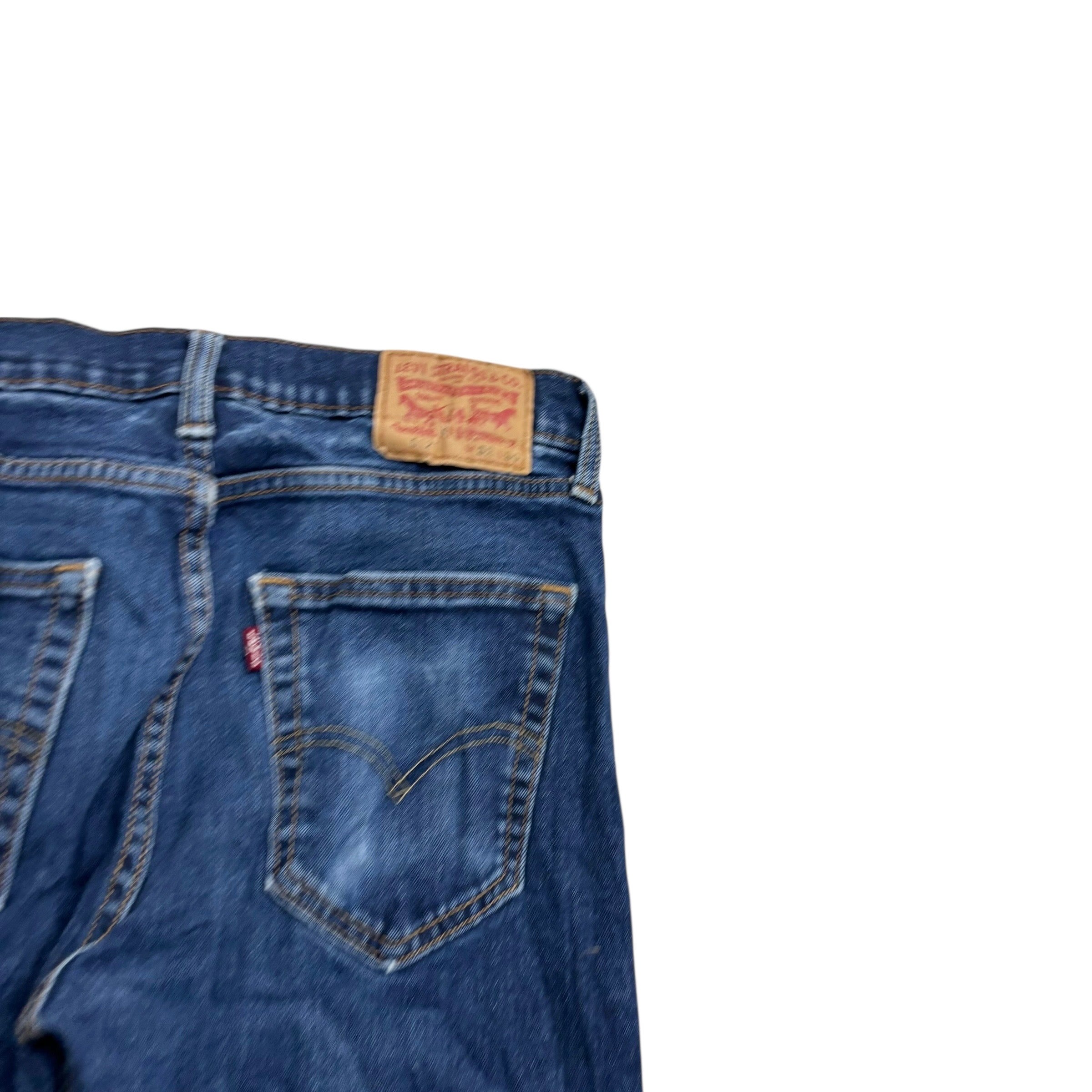 Levis 512 Jeans W30 L29 Mens Dark Blue Slim Tapered Fit Stretch Denim (E)