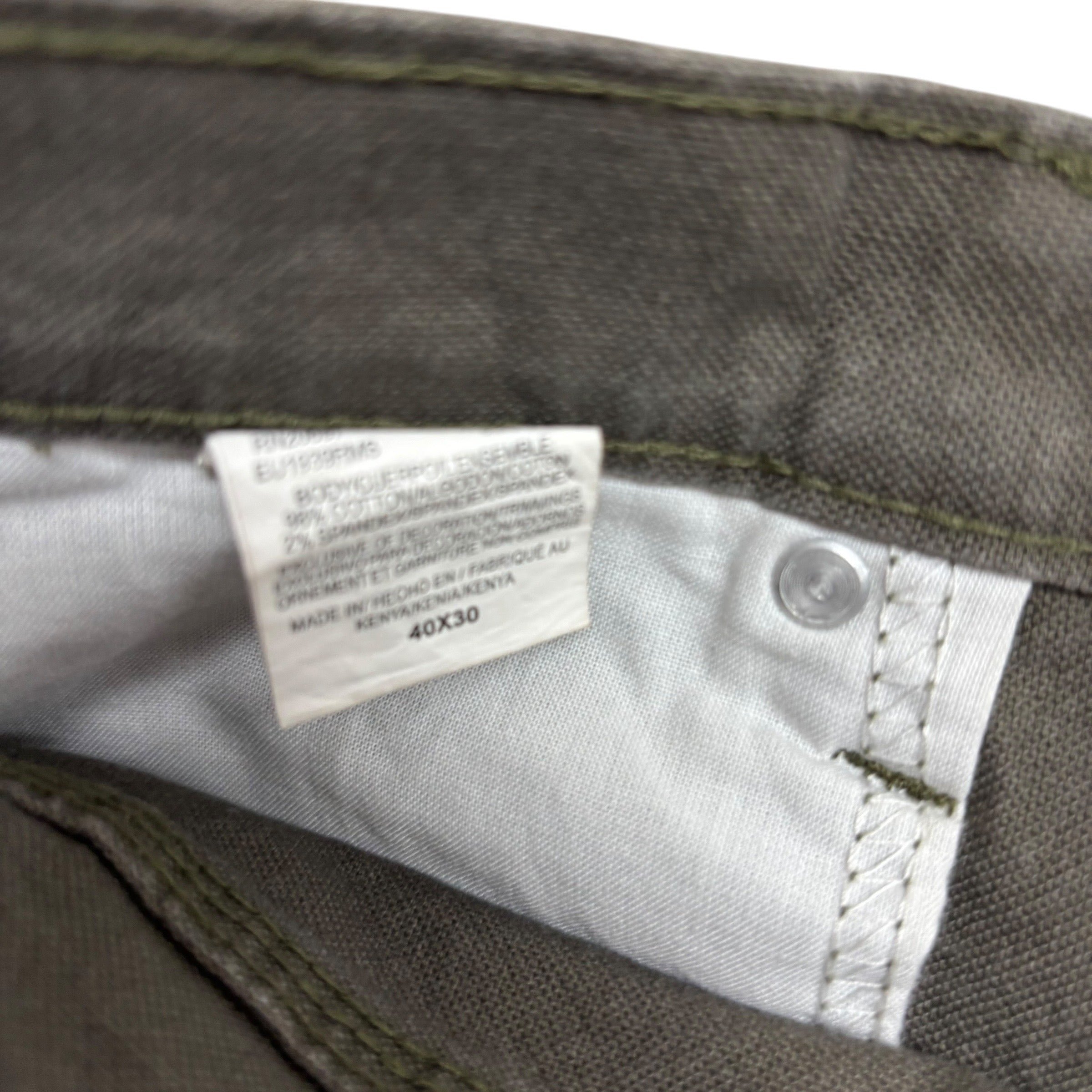 Dickies Carpenter Pants W40 L30 Mens Green Relaxed Straight Trousers Jeans (E)
