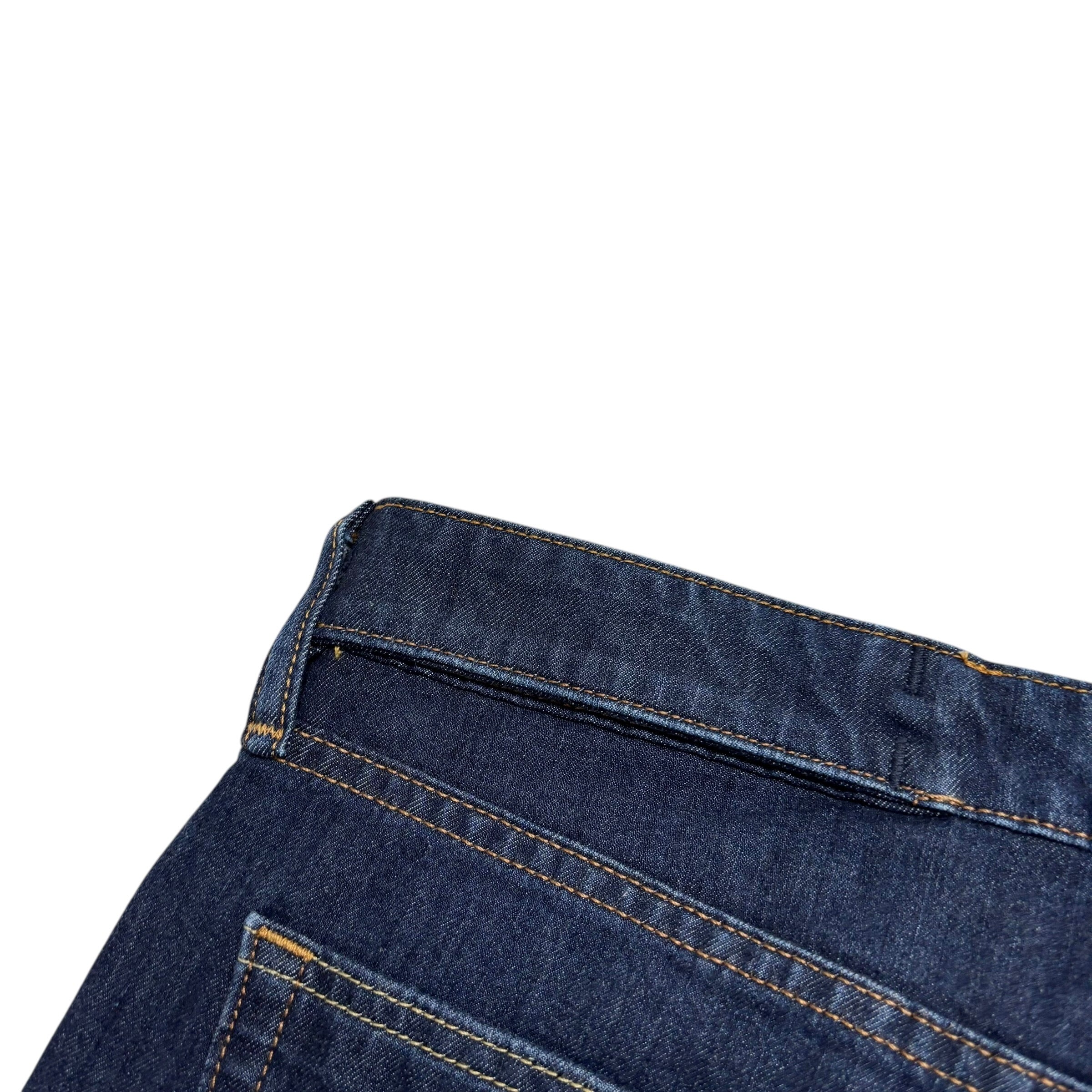 Levis 541 Commuter Jeans W35 L32 Mens Dark Blue Athletic Tapered Fit Stretch (E)