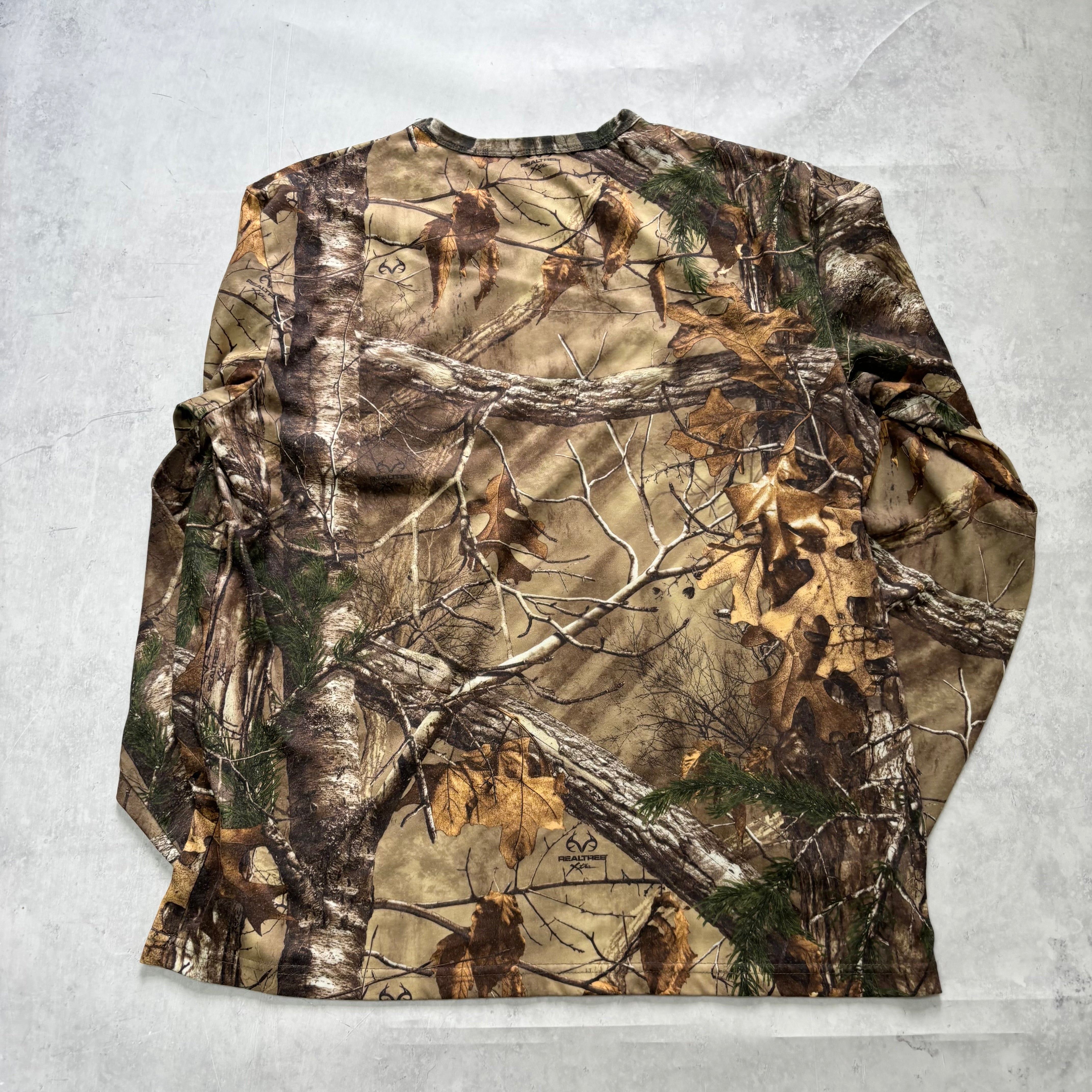 RealTree T Shirt Mens Large Camo Y2K Hunting Long Sleeve (E)