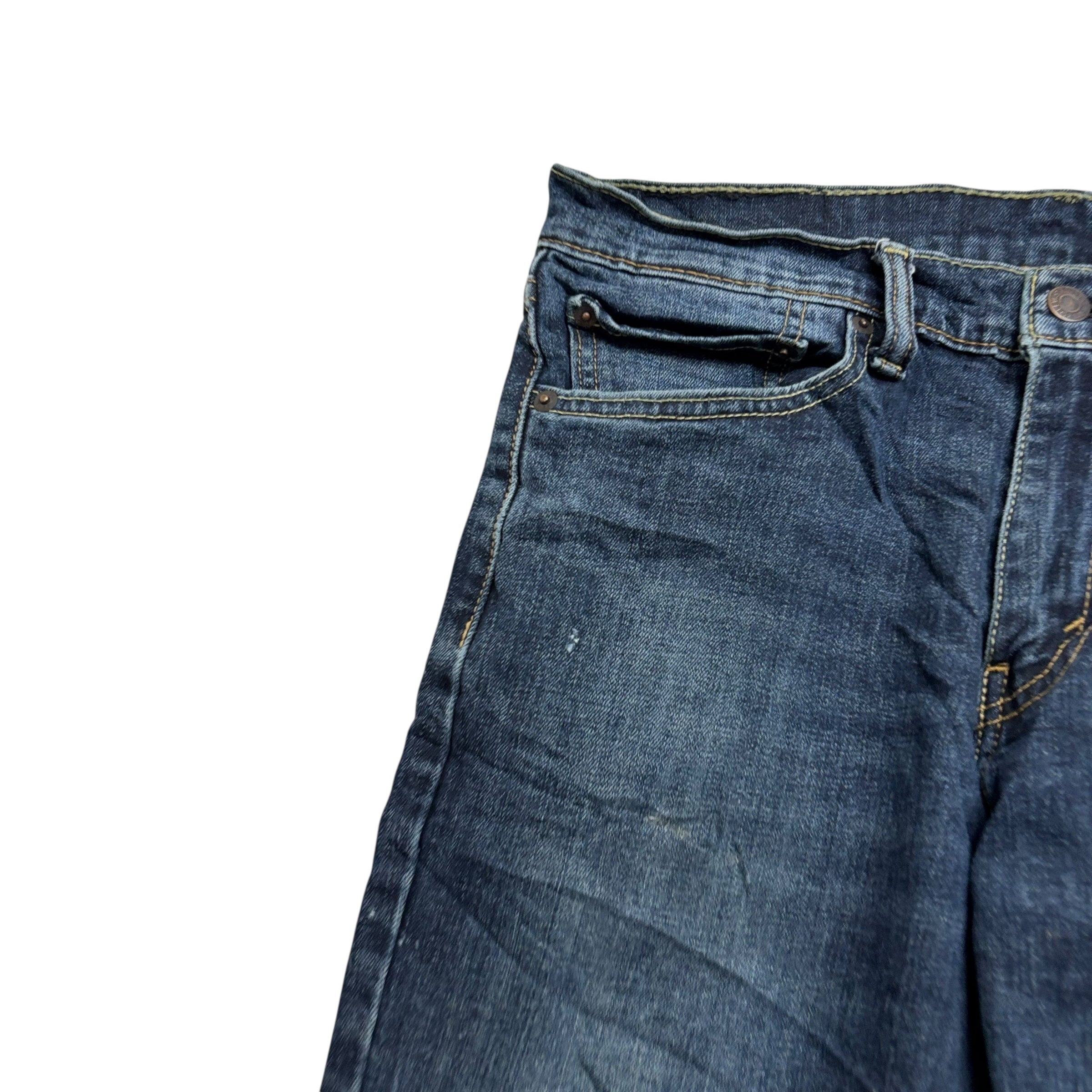 Levis 511 Jeans W32 L34 Mens Dark Blue Slim Fit Stretch Denim