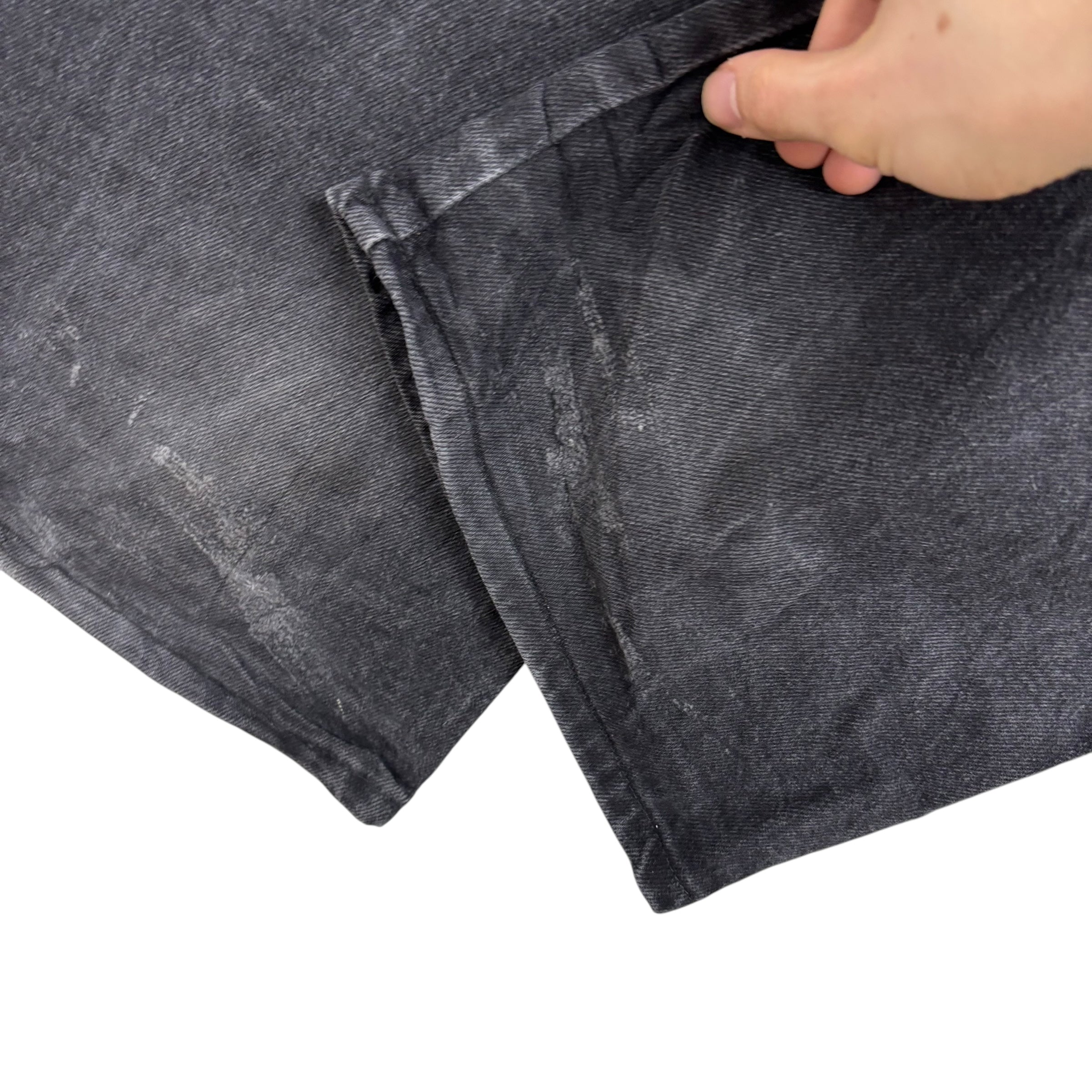Dickies Jeans W46 L30 Mens Black Relaxed Straight Fit Denim (F)