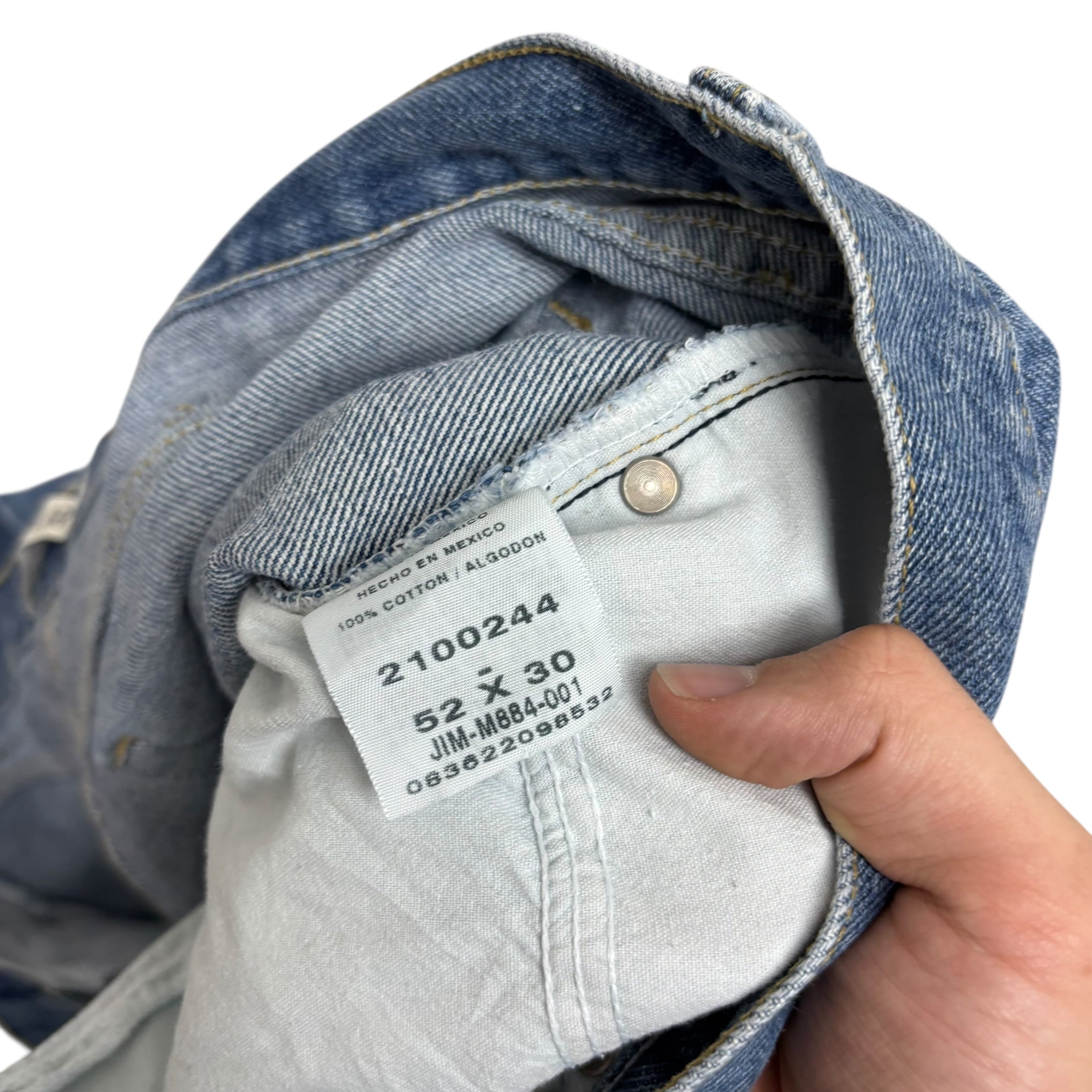 Lee Jeans W50 L25 Mens Mid Blue Regular Straight Fit Vintage Denim