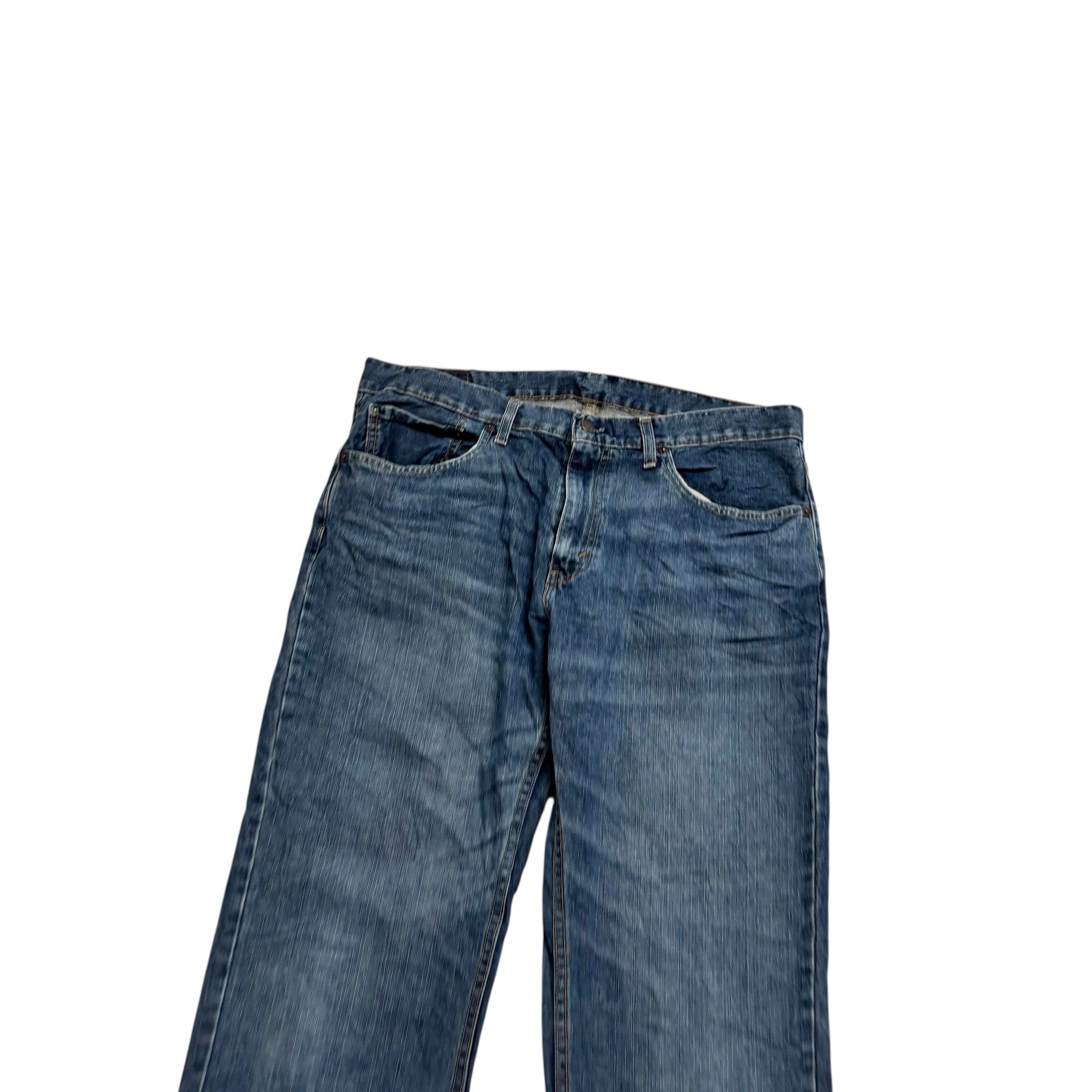 Levis 559 Jeans W36 L32 Mens Mid Blue Baggy Relaxed Straight Fit Denim (E)