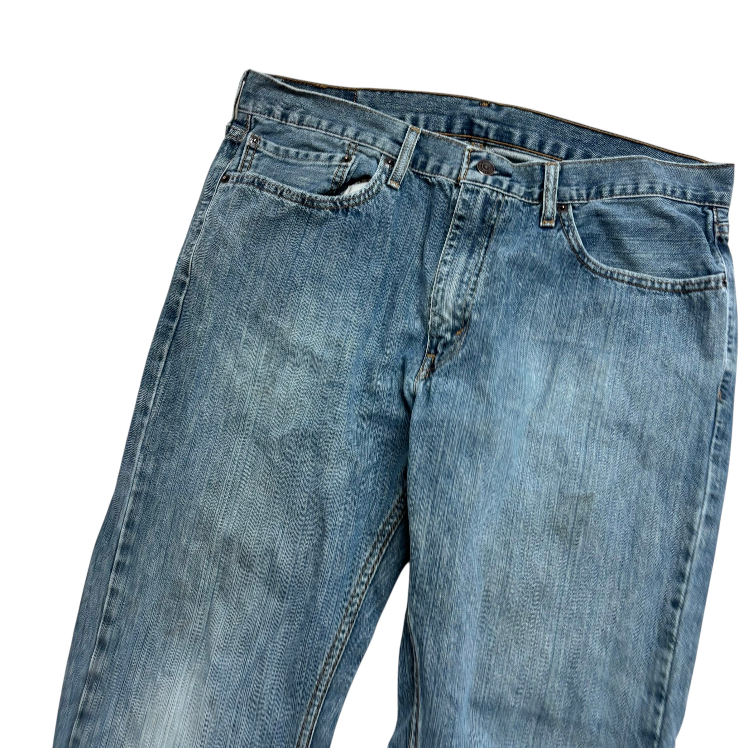 Levis 559 Jeans W36 L32 Mens Blue Relaxed Straight Fit Denim (F)
