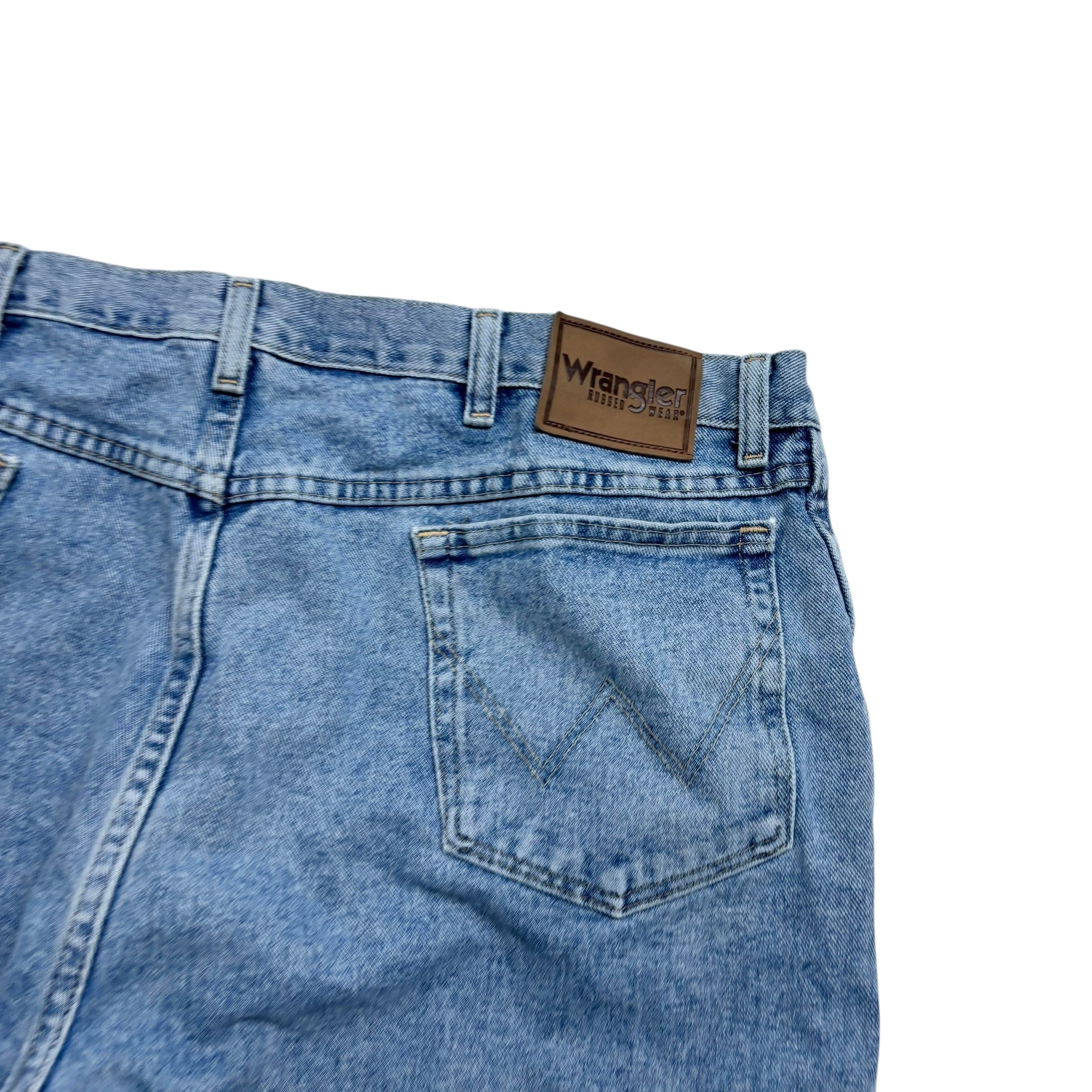 Wrangler Jeans W40 L29 Mens Light Blue Relaxed Tapered Fit Vintage Denim