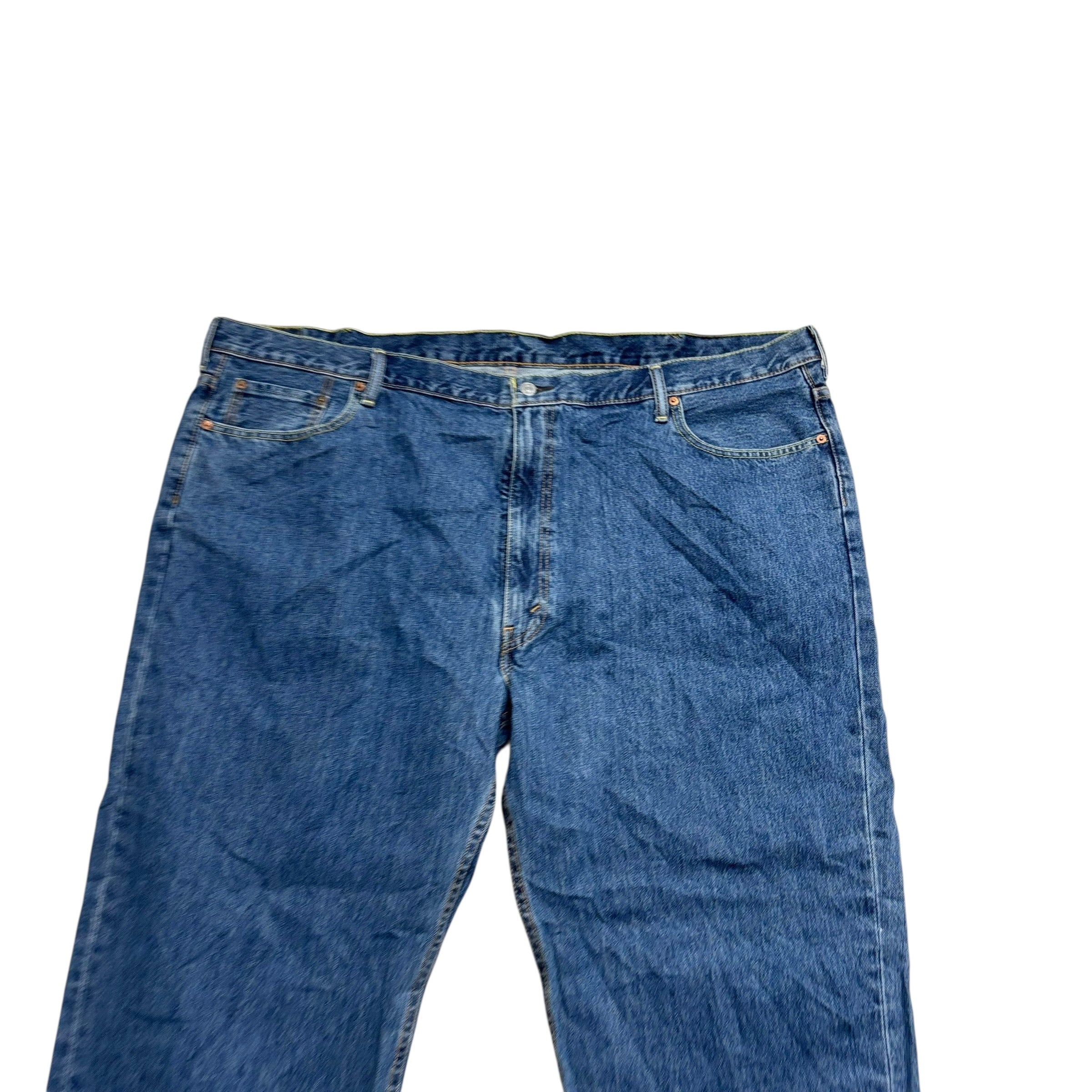 Levis 550 Jeans W52 L29 Mens Mid Blue Baggy Relaxed Straight Fit Denim (E)