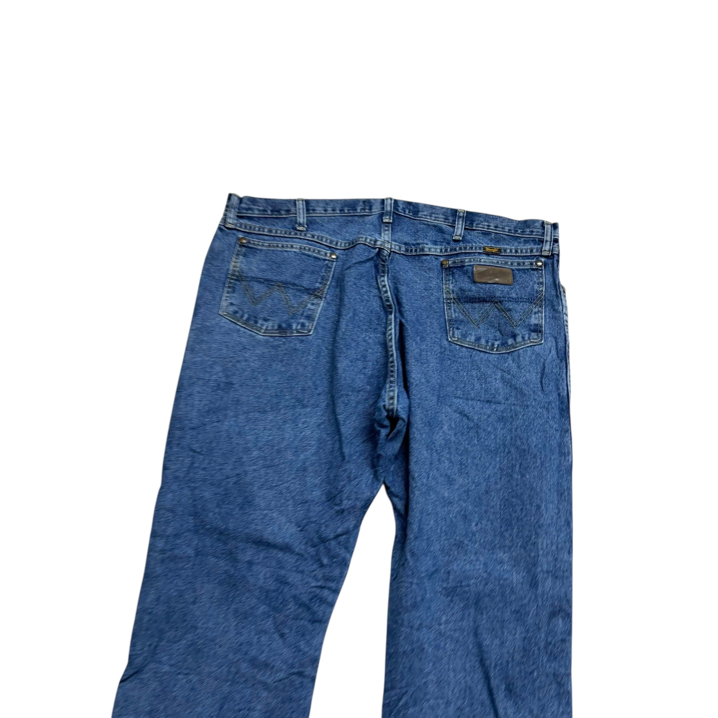 Wrangler Jeans Cowboy Cut W42 L30 Mens Mid Blue 13MG Regular Fit Denim (E)