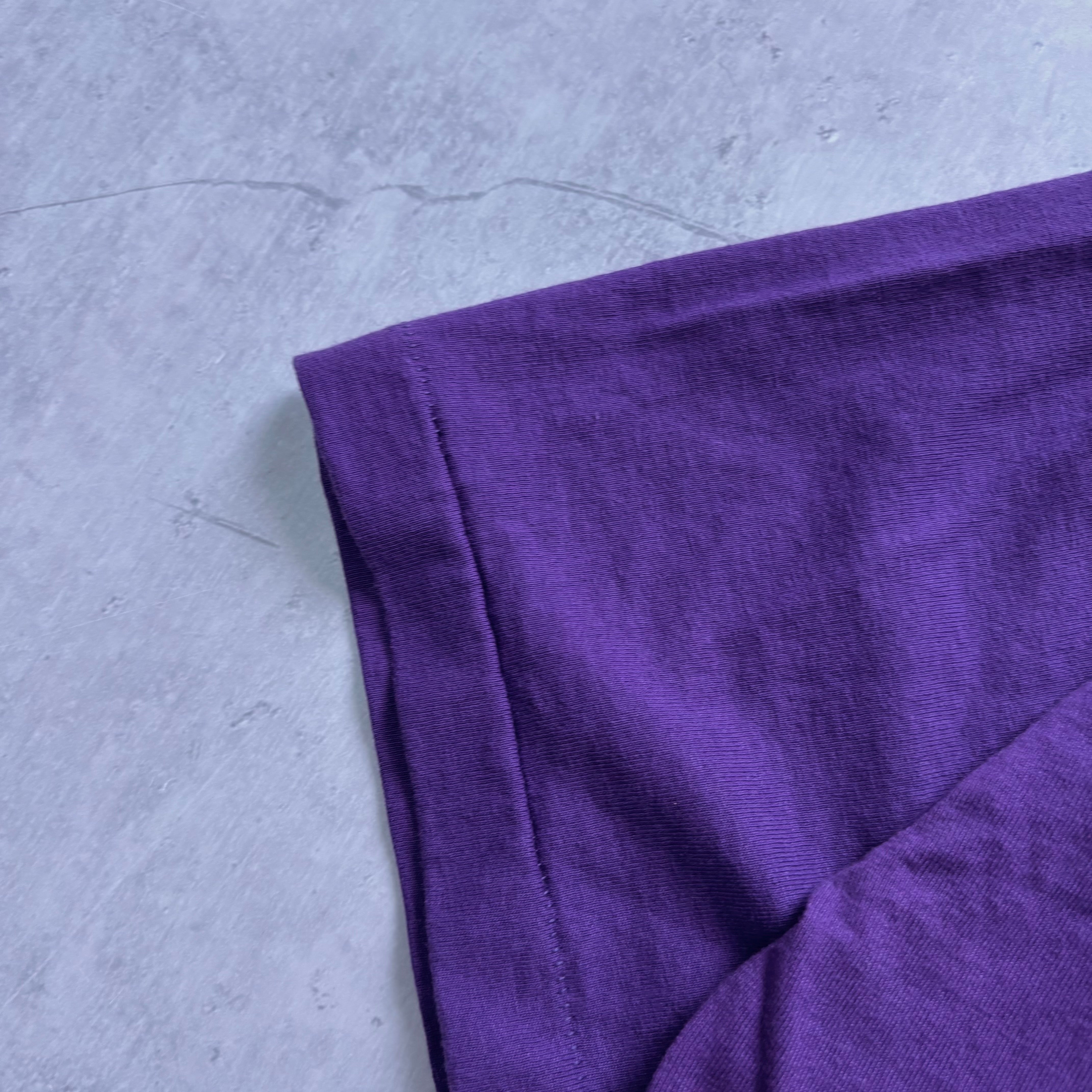 Vintage T Shirt Mens Large Purple Single Stitch Graphic Print 90s USA (E)