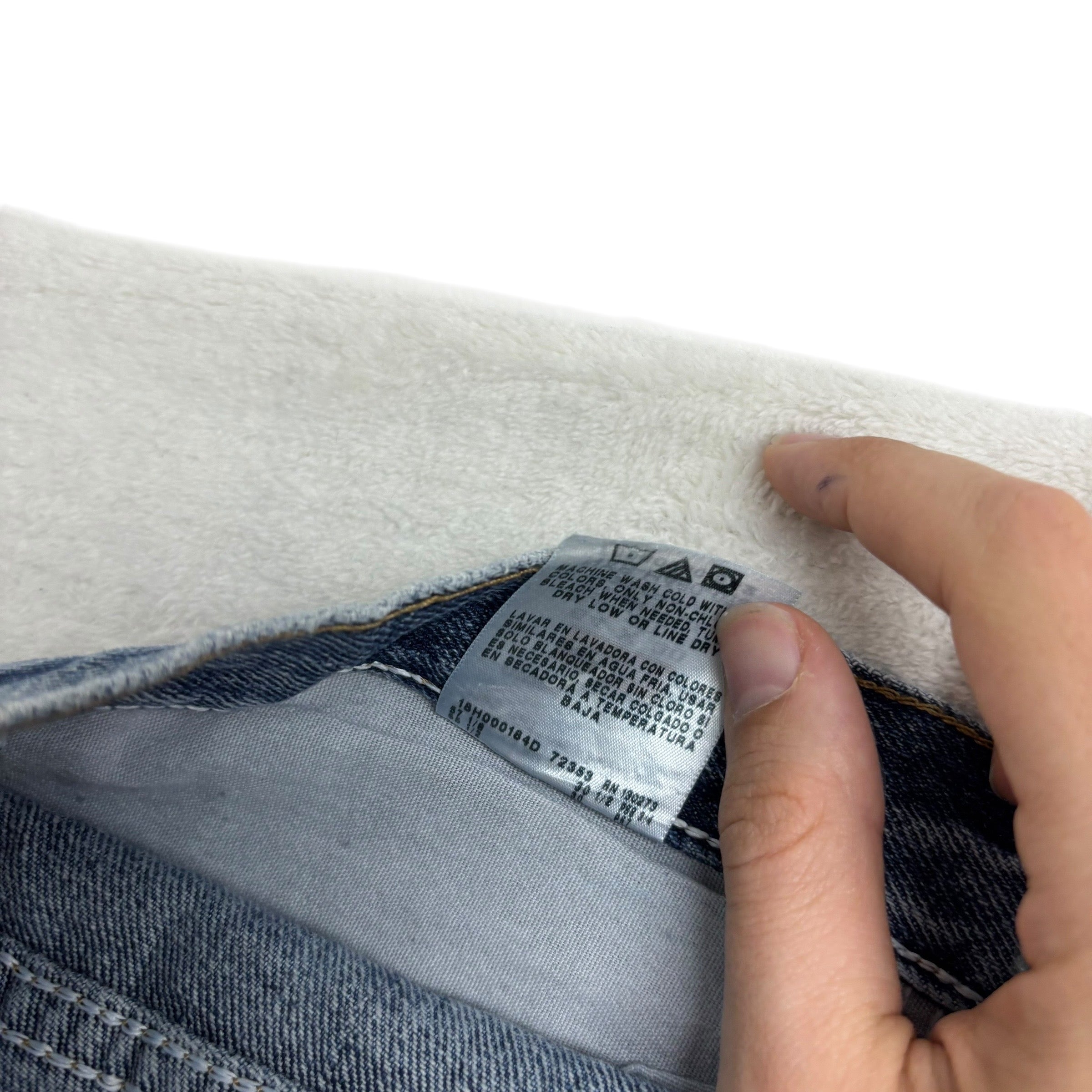 Wrangler Jeans W54 L30 Mens Mid Blue Relaxed Straight Fit Denim (E)