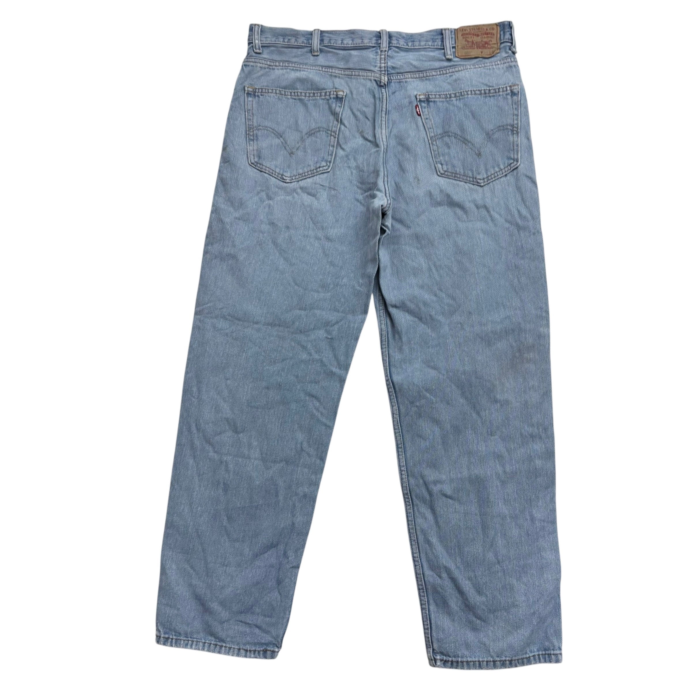 Levis 550 Jeans W36 L32 Mens Light Blue Baggy Relaxed Straight Vintage Denim (F)