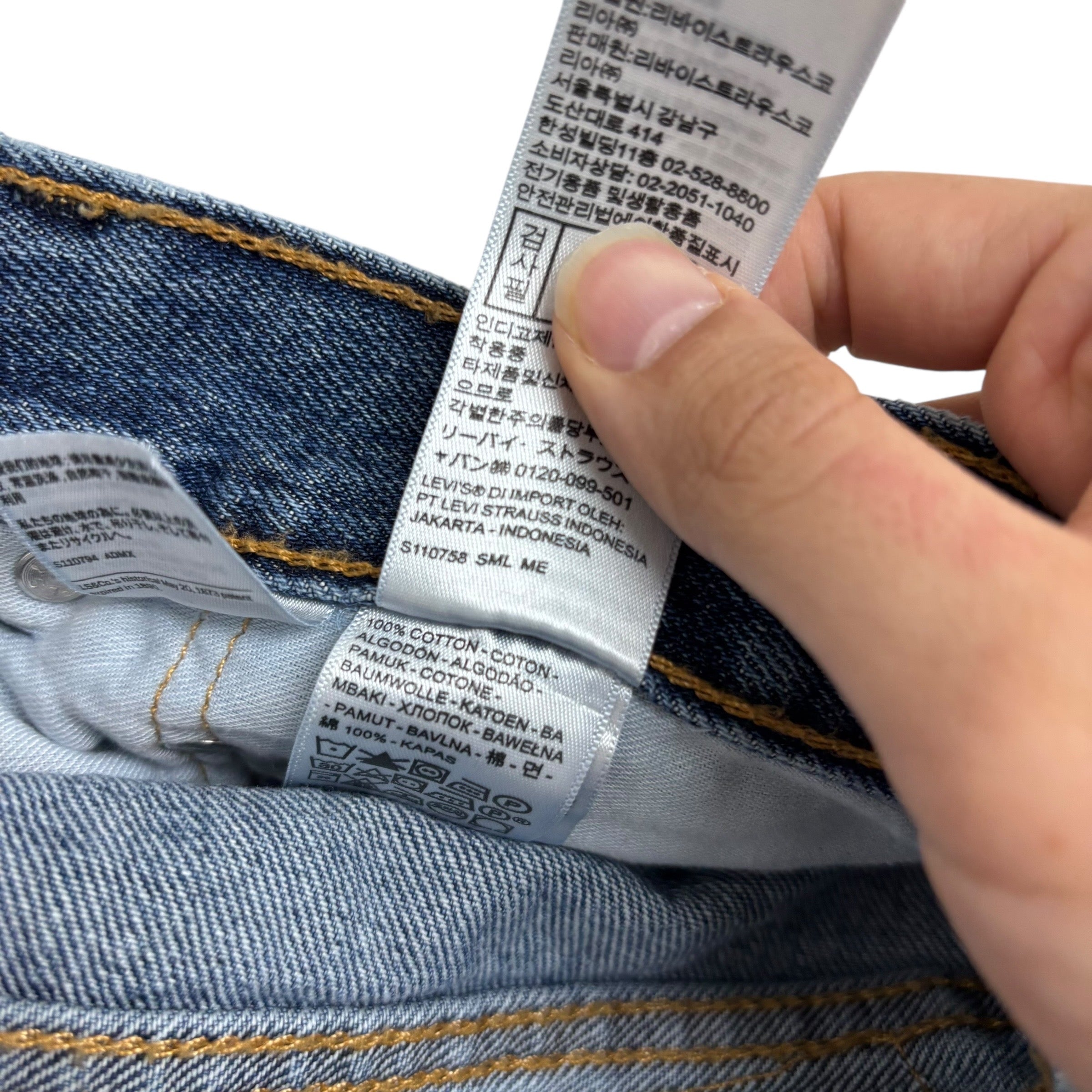 Levis 550 Jeans W34 L32 Mens Mid Blue Baggy Relaxed Straight Fit Denim