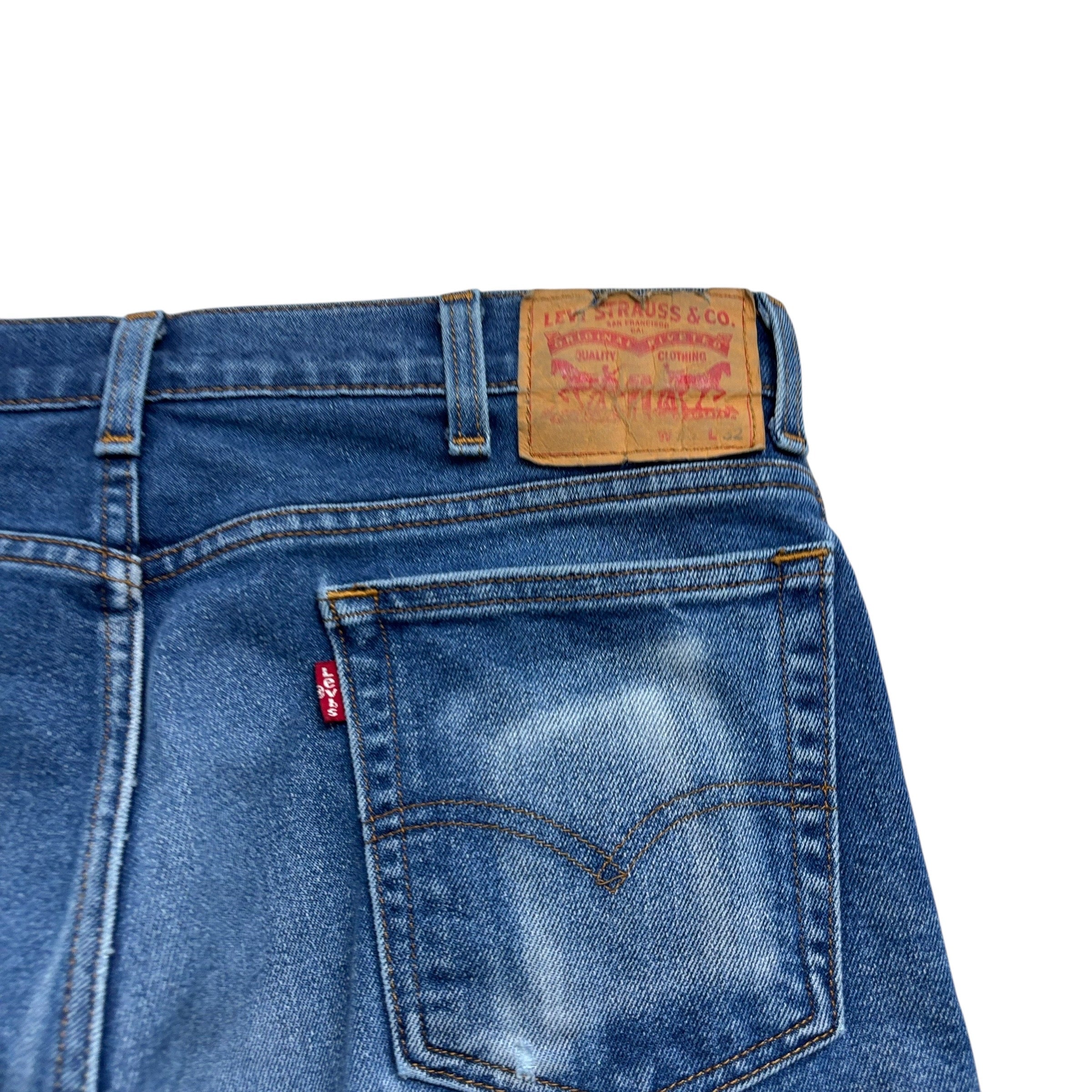 Levis 517 Jeans W35 L31 Mens Mid Blue Regular Bootcut Fit Denim