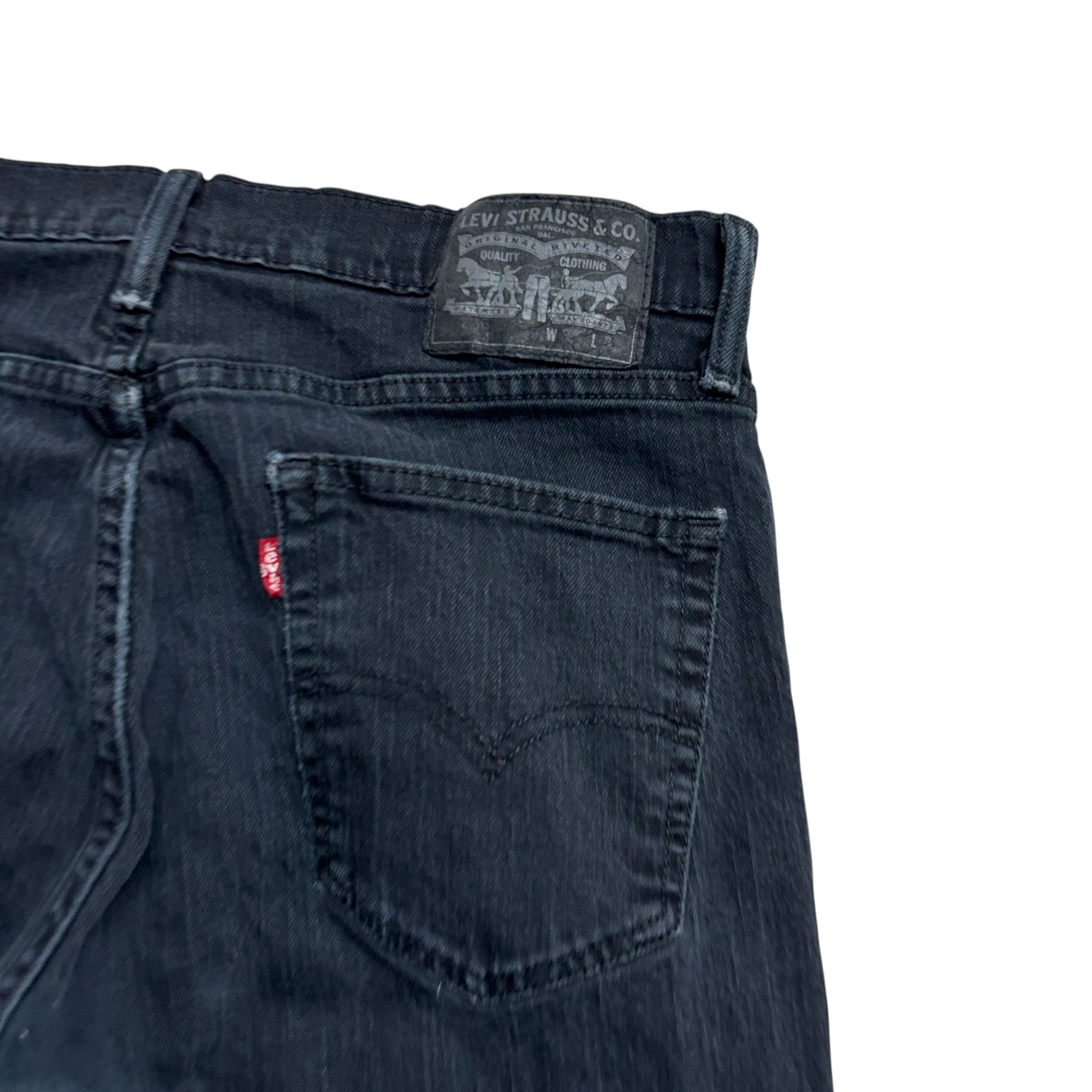Levis 511 Jeans W34 L32 Mens Black Slim Fit Stretch Vintage Denim