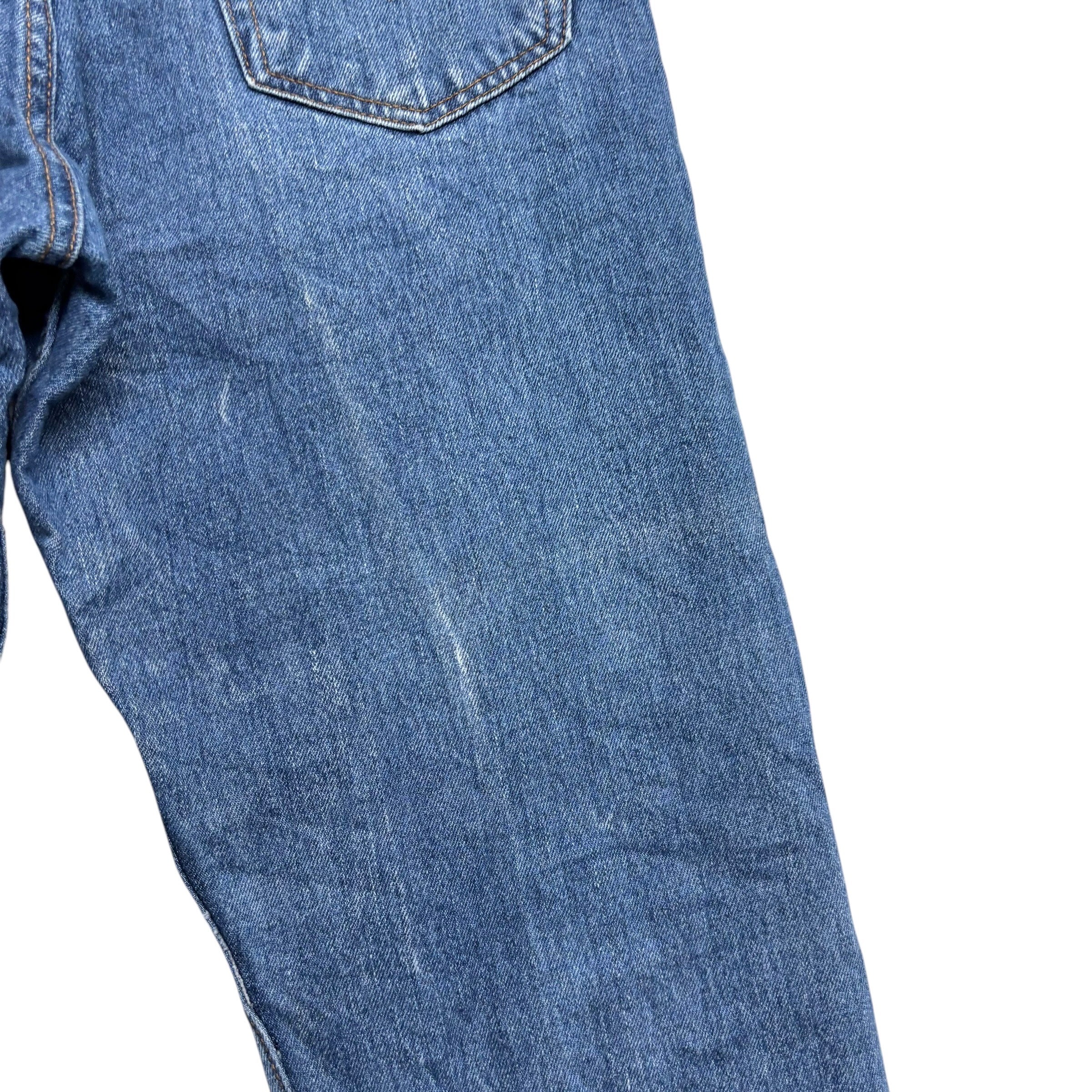 Levis 505 Jeans W36 L30 Mens Mid Blue Regular Straight Fit Vintage Denim