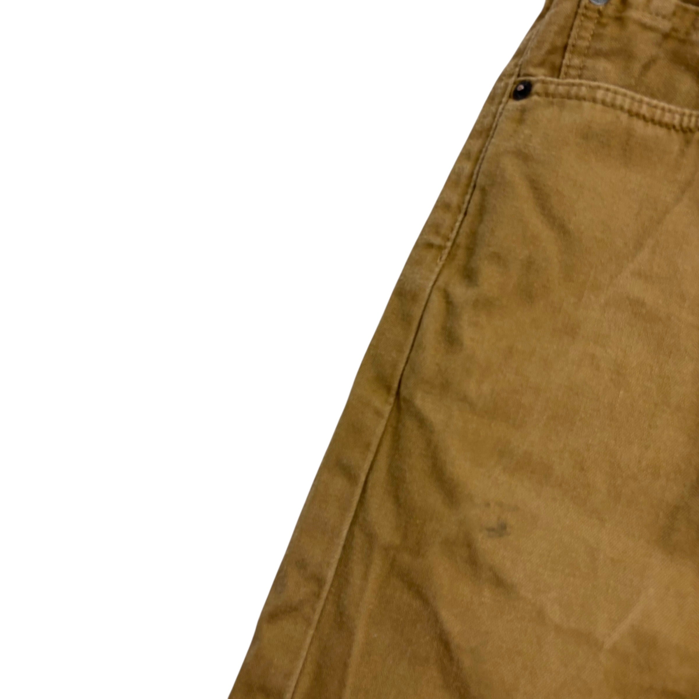 Levis 505 Trousers W32 L30 Mens Tan Regular Straight Fit Pants