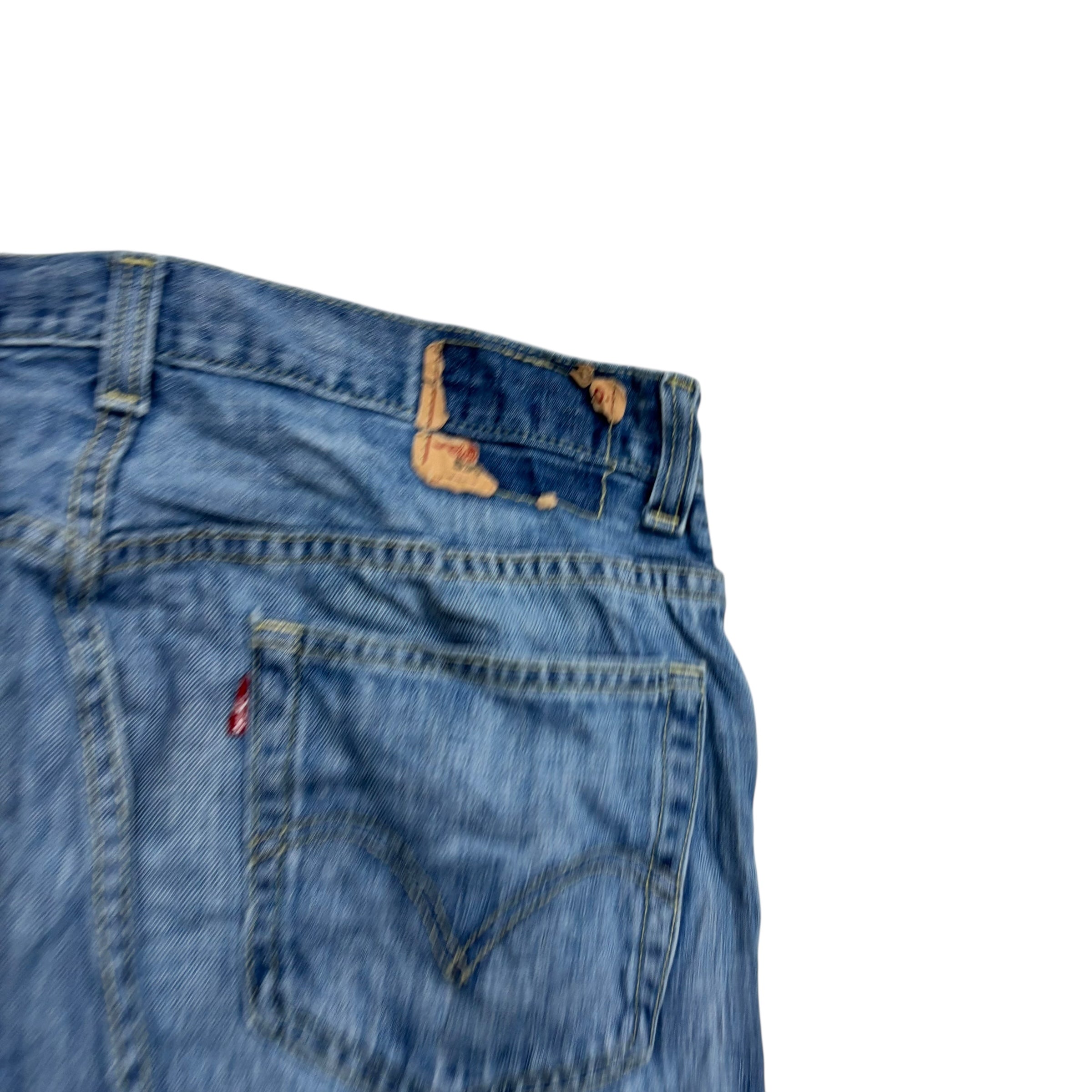 Levis 559 Jeans W34 L32 Mens Mid Blue Baggy Relaxed Straight Fit Vintage Denim