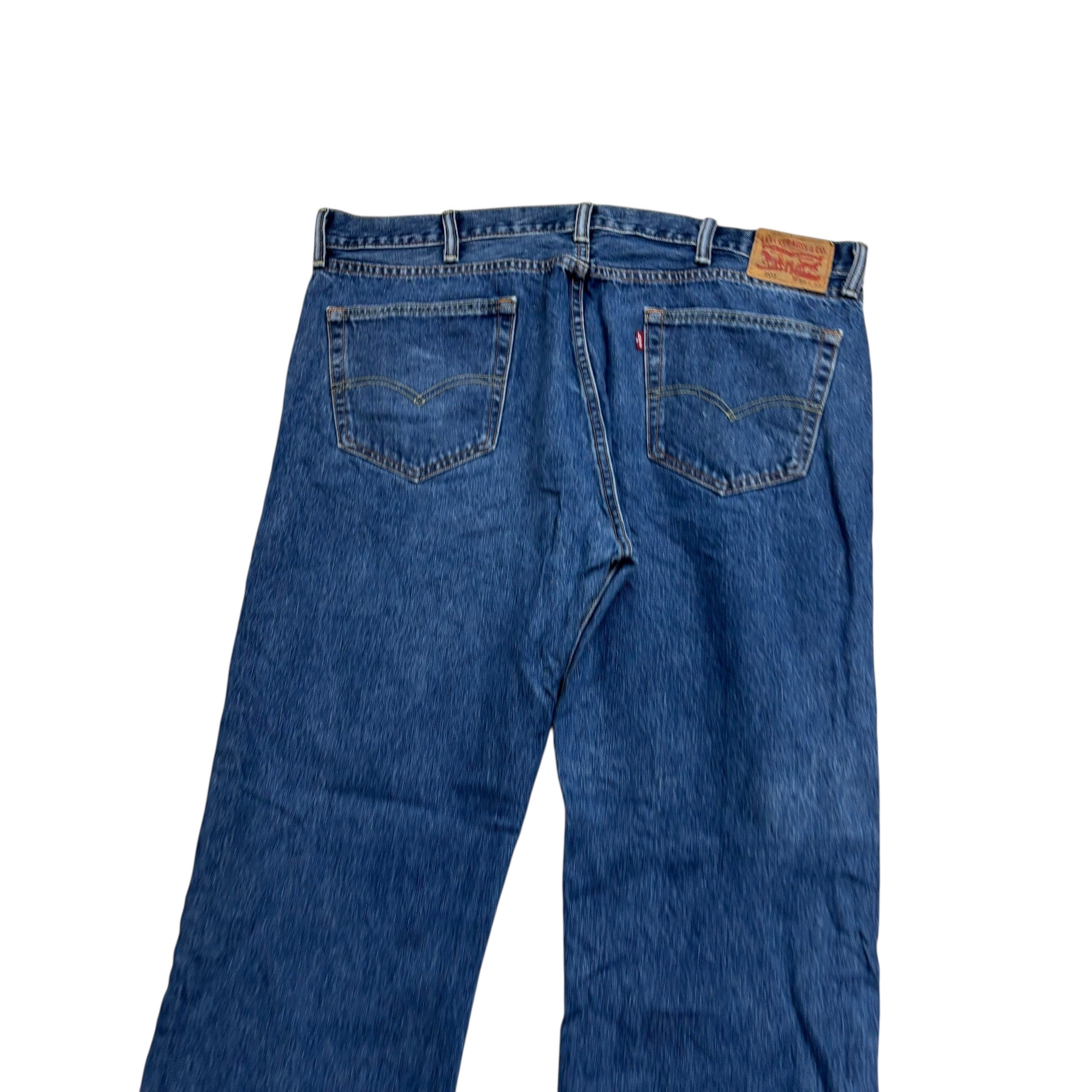 Levis 505 Jeans W42 L32 Mens Mid Blue Regular Straight Fit Denim