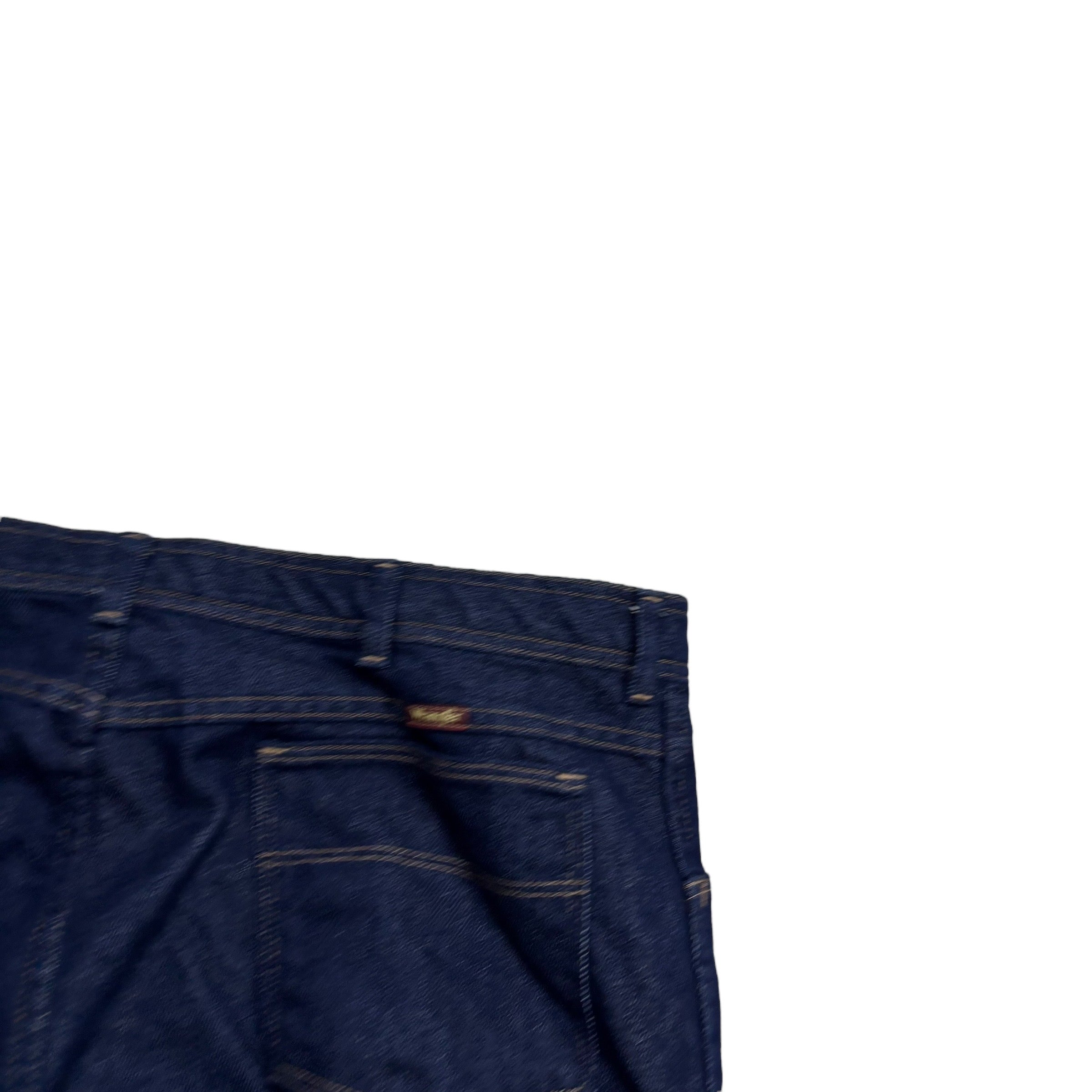 Wrangler Jeans W44 L30 Mens Dark Blue Regular Bootcut Fit Vintage Denim (E)