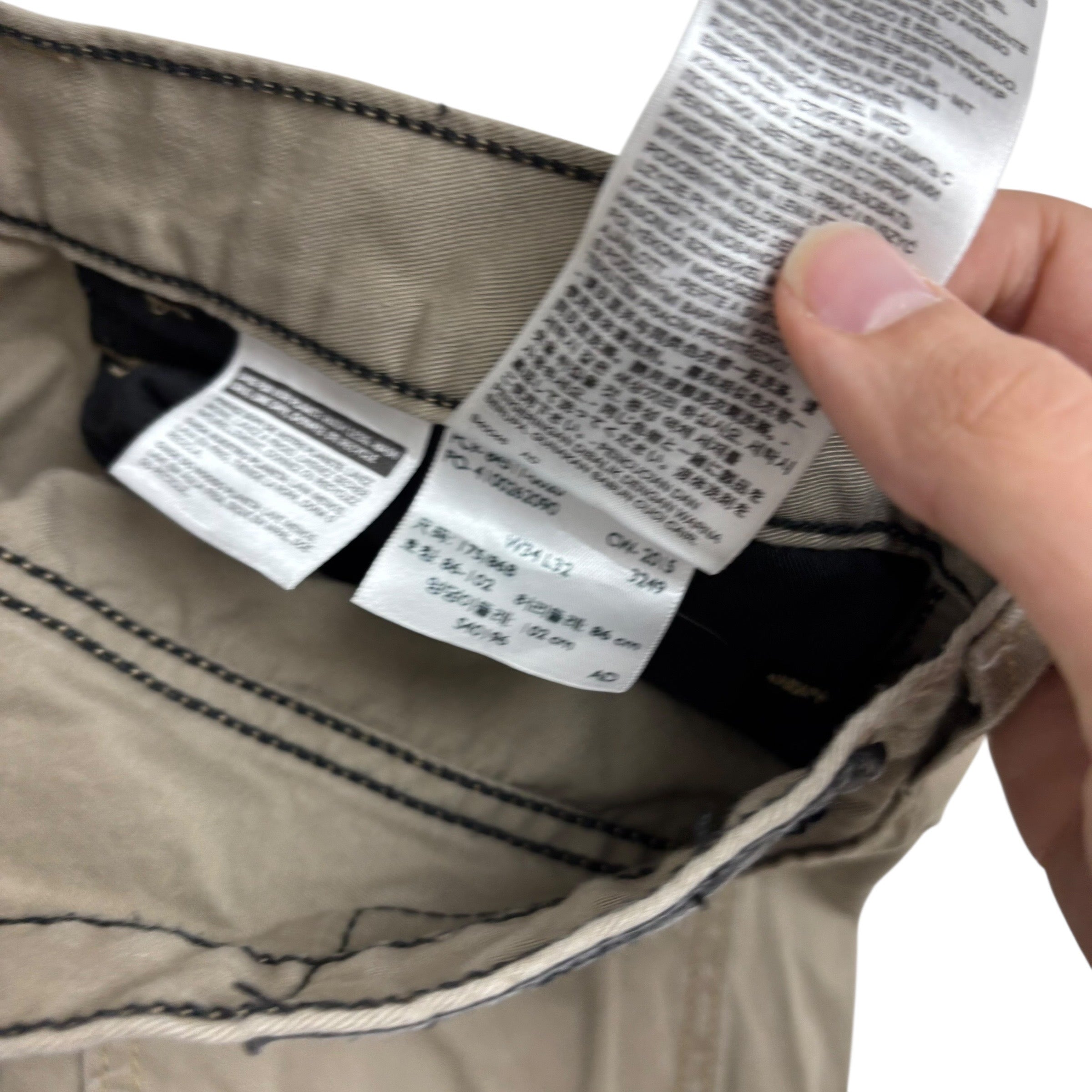 Levis 511 Trousers W34 L32 Mens Beige Slim Fit Cotton Pants