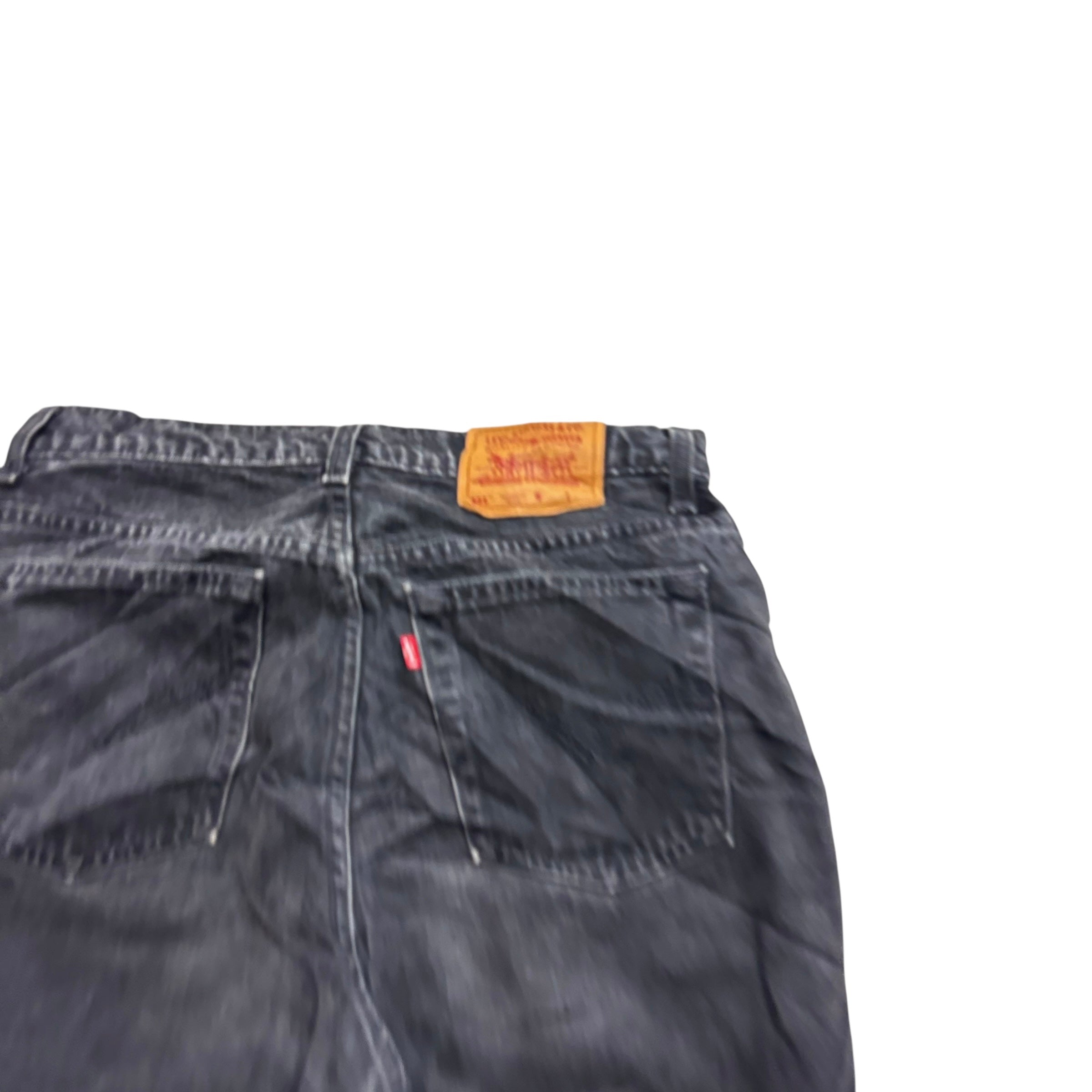 Levis 521 Jeans W31 L28 Womens Tapered Fit Black Vintage Denim
