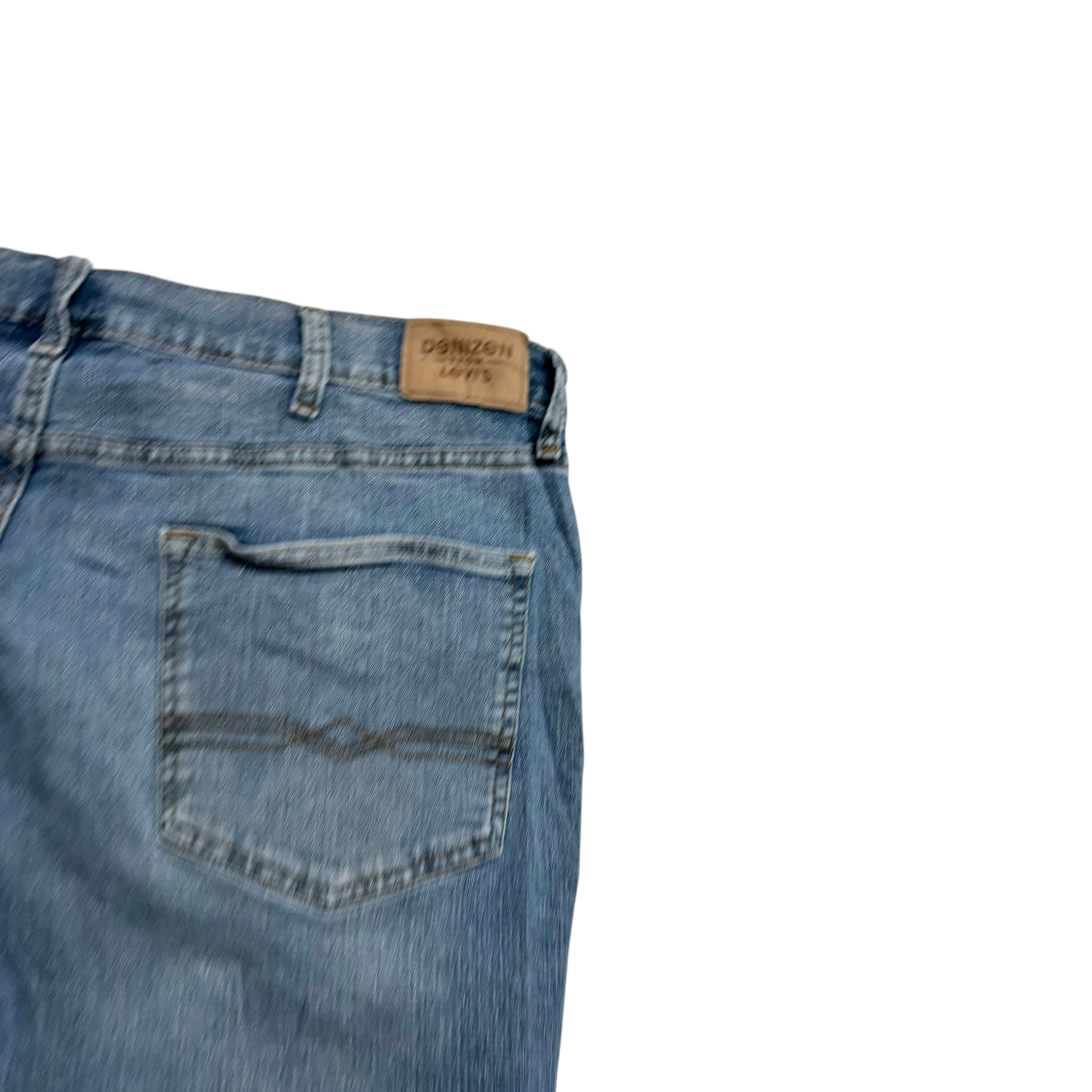 Levis Denizen Jeans W38 L29 Mens Blue Athletic Fit Stretch Denim (E)