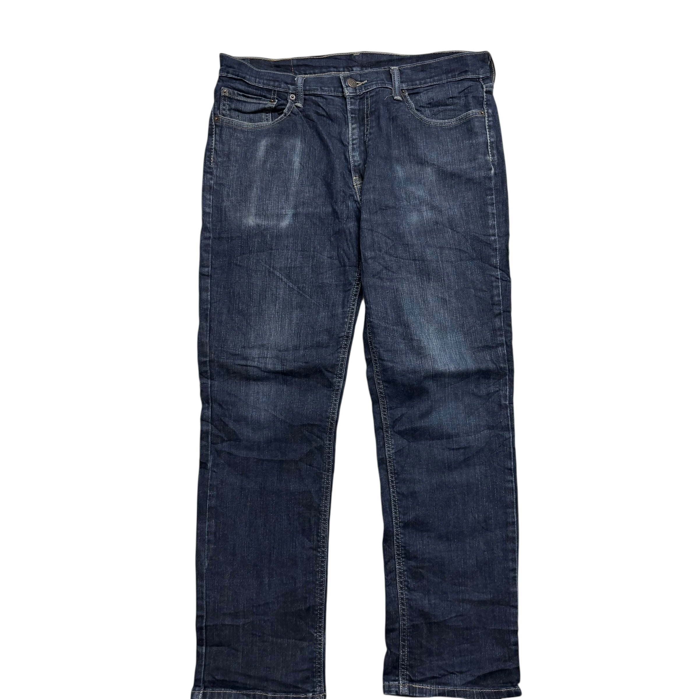 Levis 541 Jeans W33 L31 Mens Dark Blue Athletic Tapered Fit Stretch Denim (F)