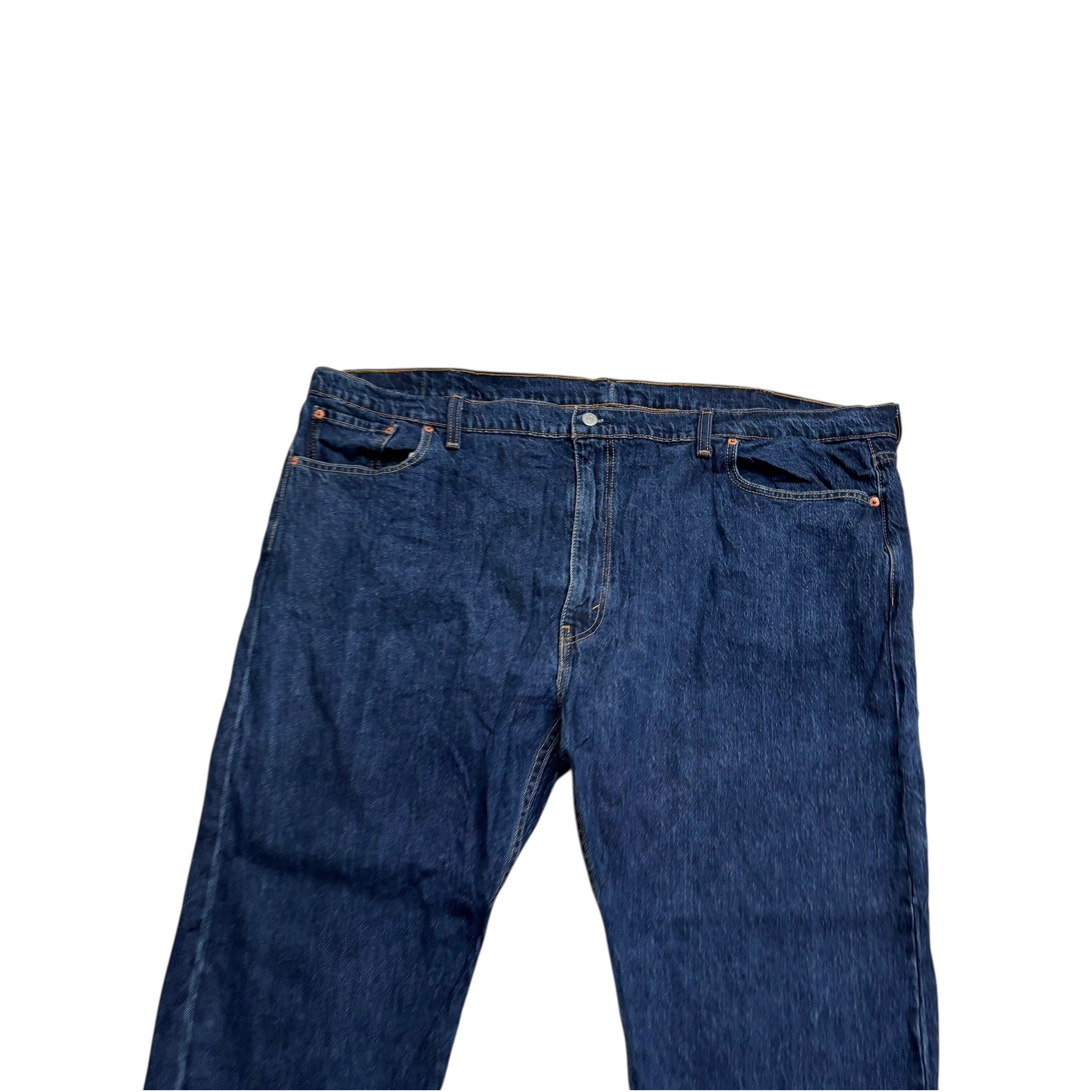 Levis 541 Jeans W50 L29 Mens Dark Blue Athletic Tapered Fit Stretch Denim (E)