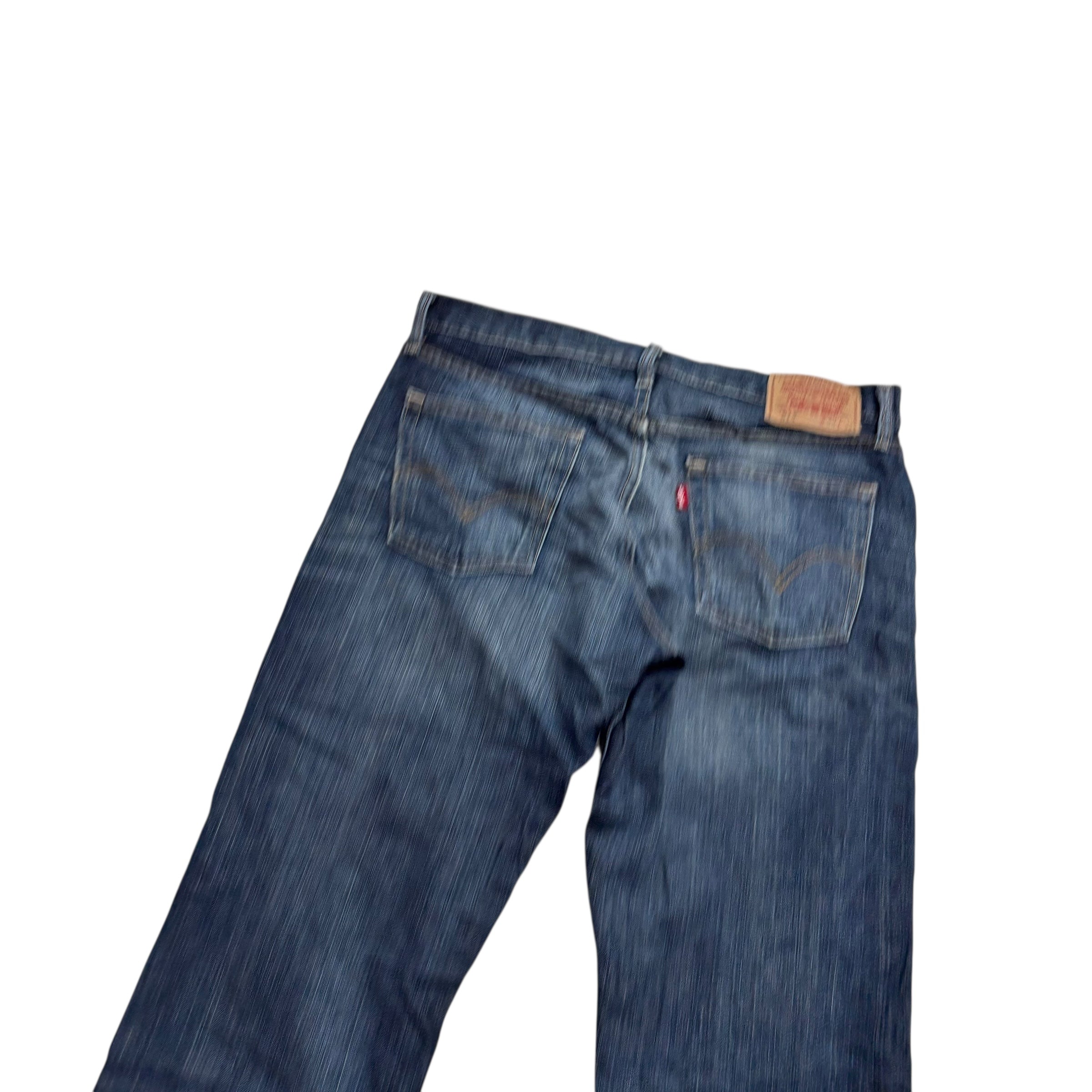 Levis 514 Jeans W33 L32 Mens Dark Blue Regular Straight Fit Vintage Denim