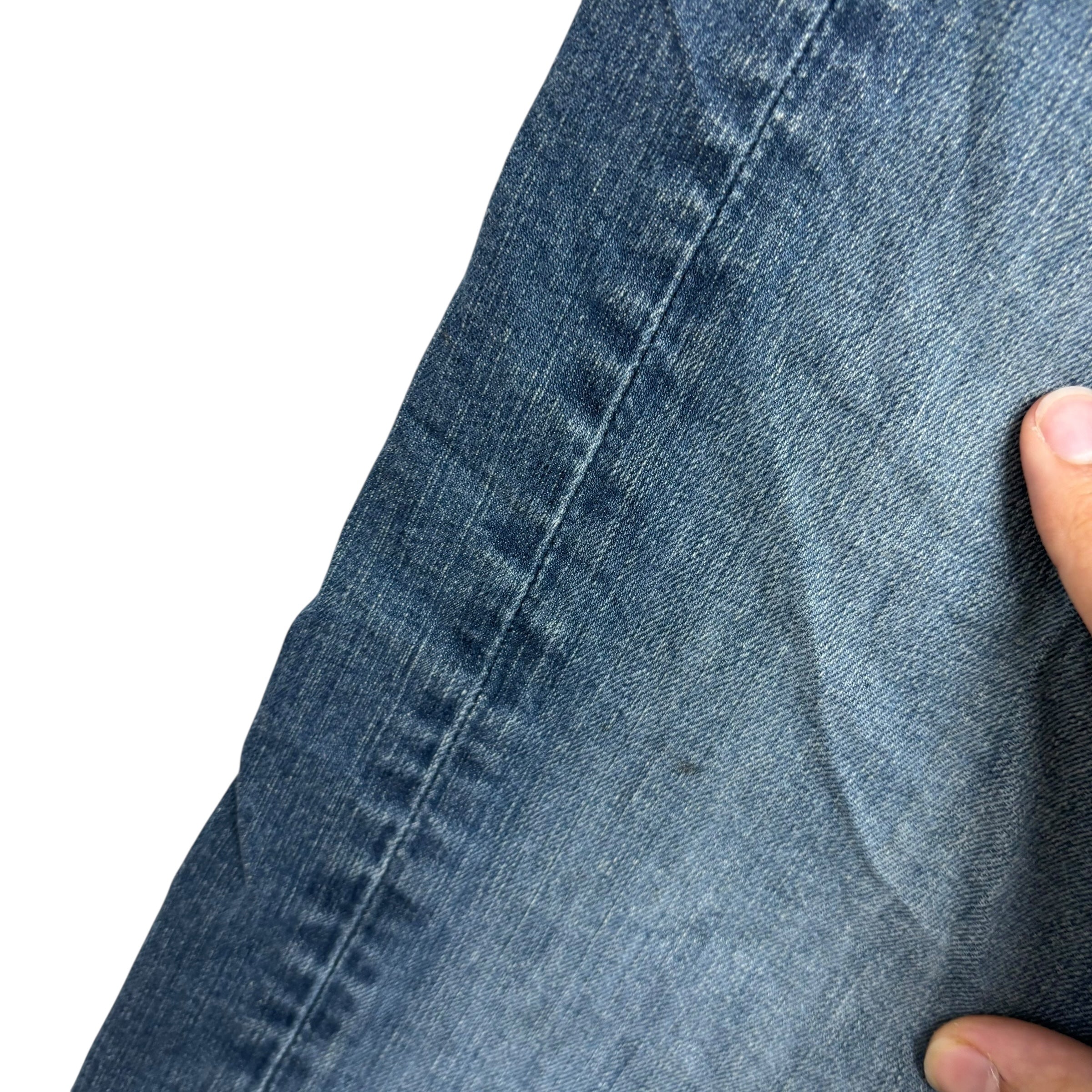 Levis 513 Jeans W32 L34 Mens Blue Slim Straight Fit Stretch Denim