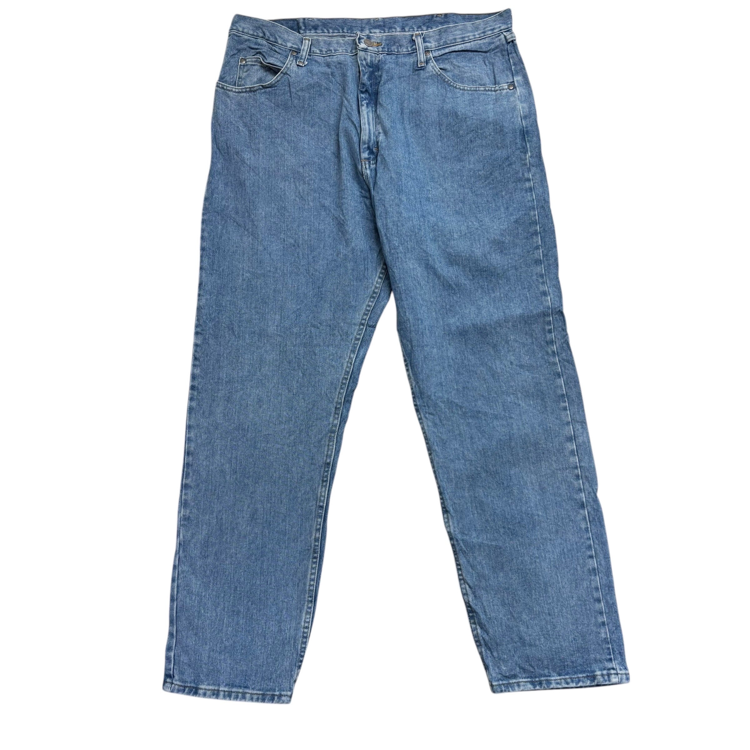 Wrangler Jeans W40 L32 Mens Light Blue Baggy Relaxed Straight Fit Denim (E)