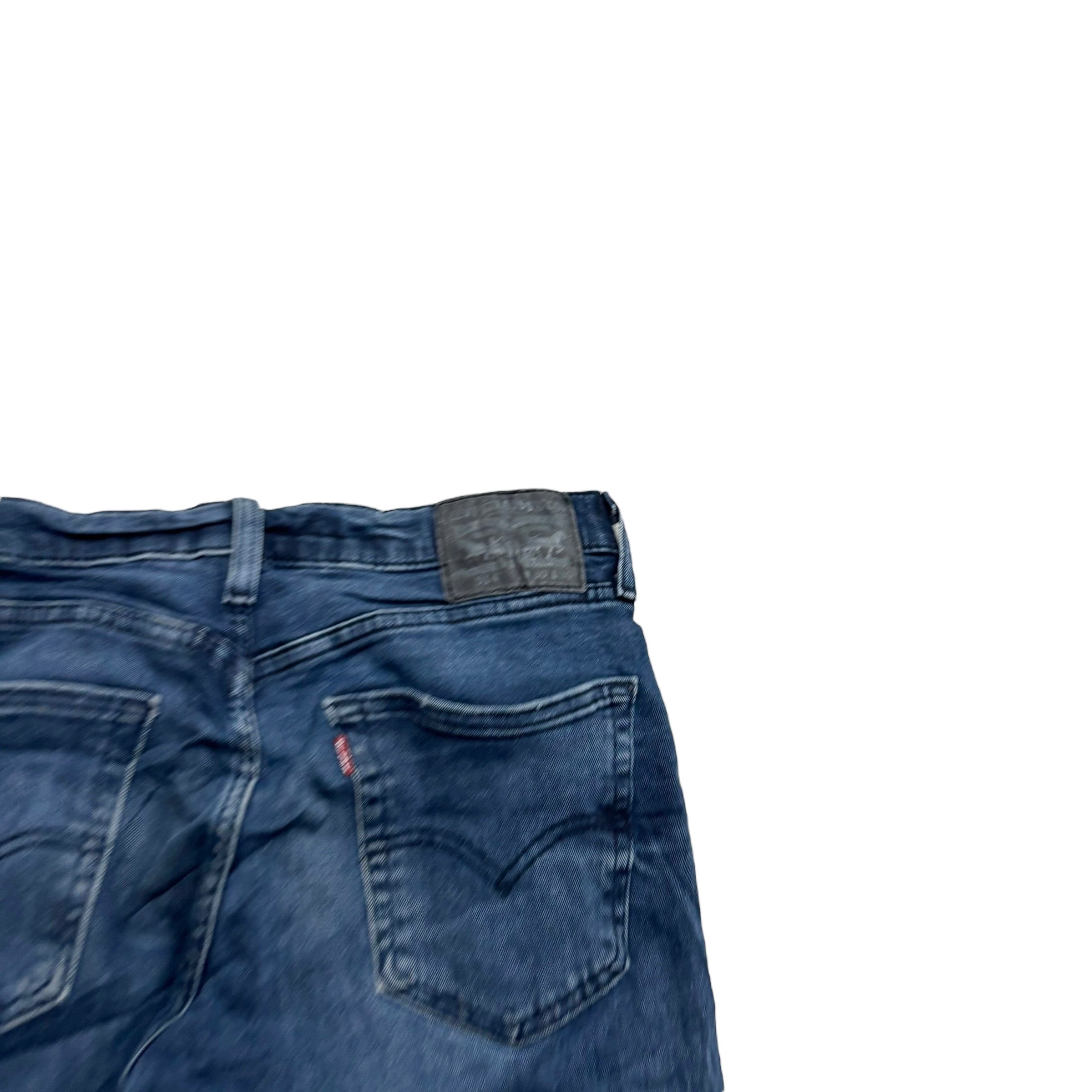 Levis 514 Jeans W30 L30 Mens Navy Blue Regular Straight Fit Stretch Denim