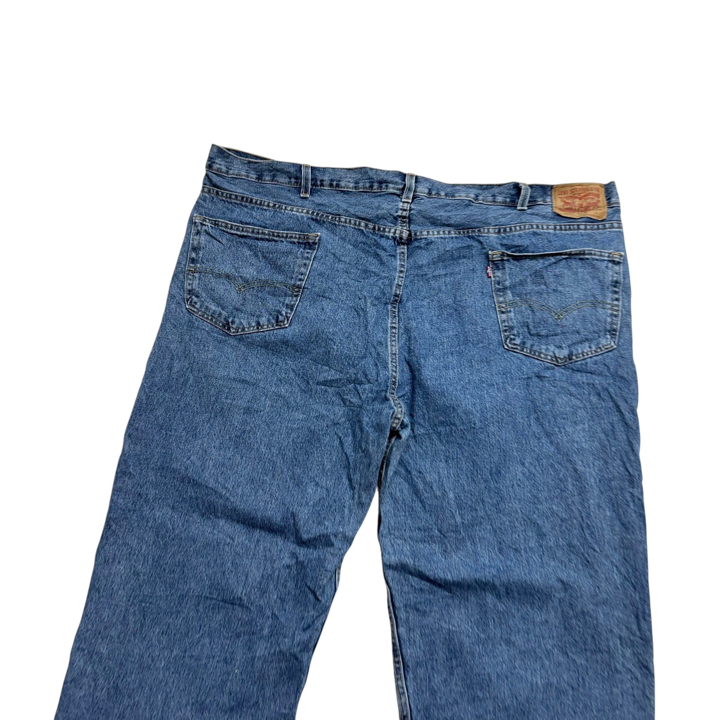 Levis 550 Jeans W50 L29 Mens Mid Blue Baggy Relaxed Straight Fit Denim