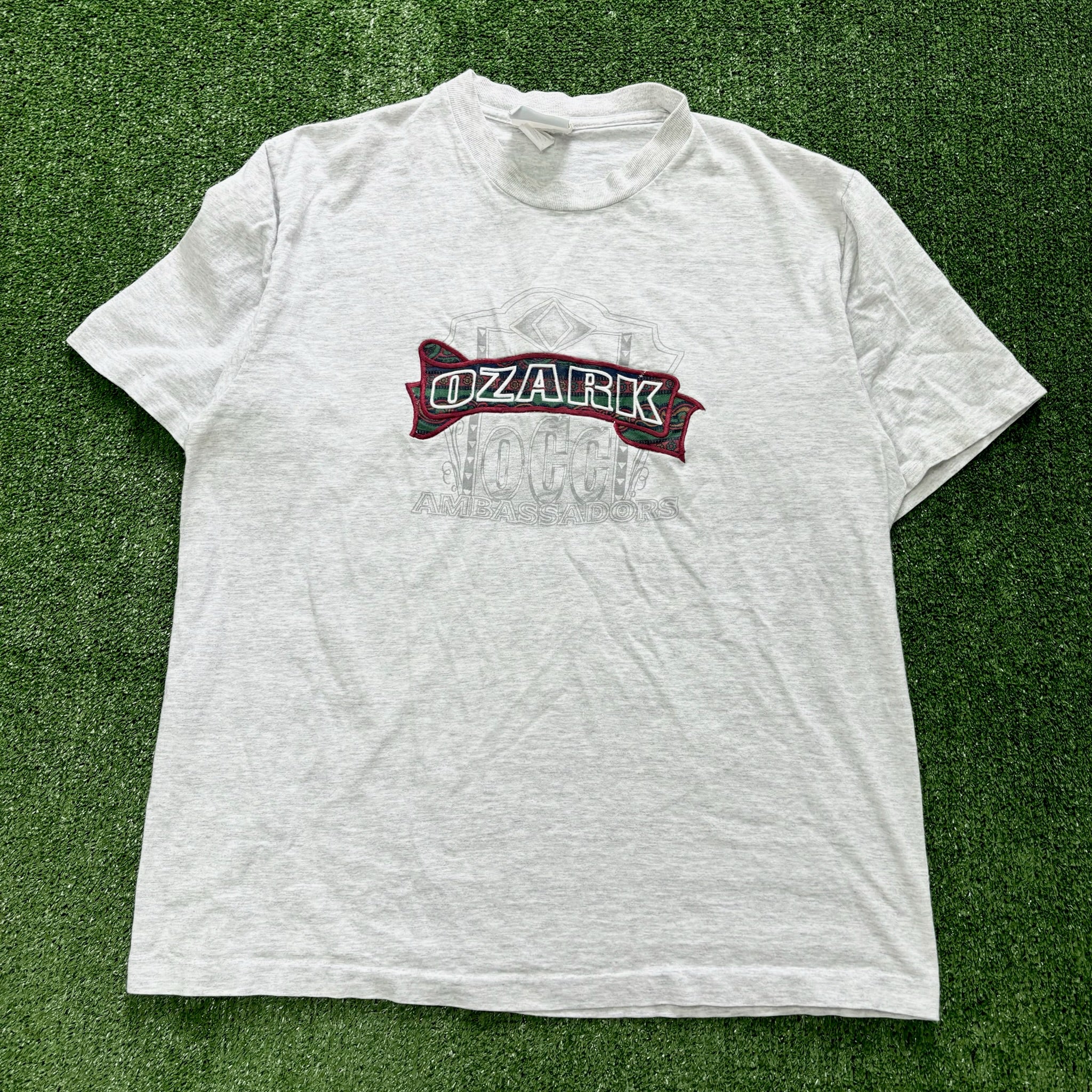 Vintage T Shirt Mens XL Grey Single Stitch Graphic Print 90s USA (E)