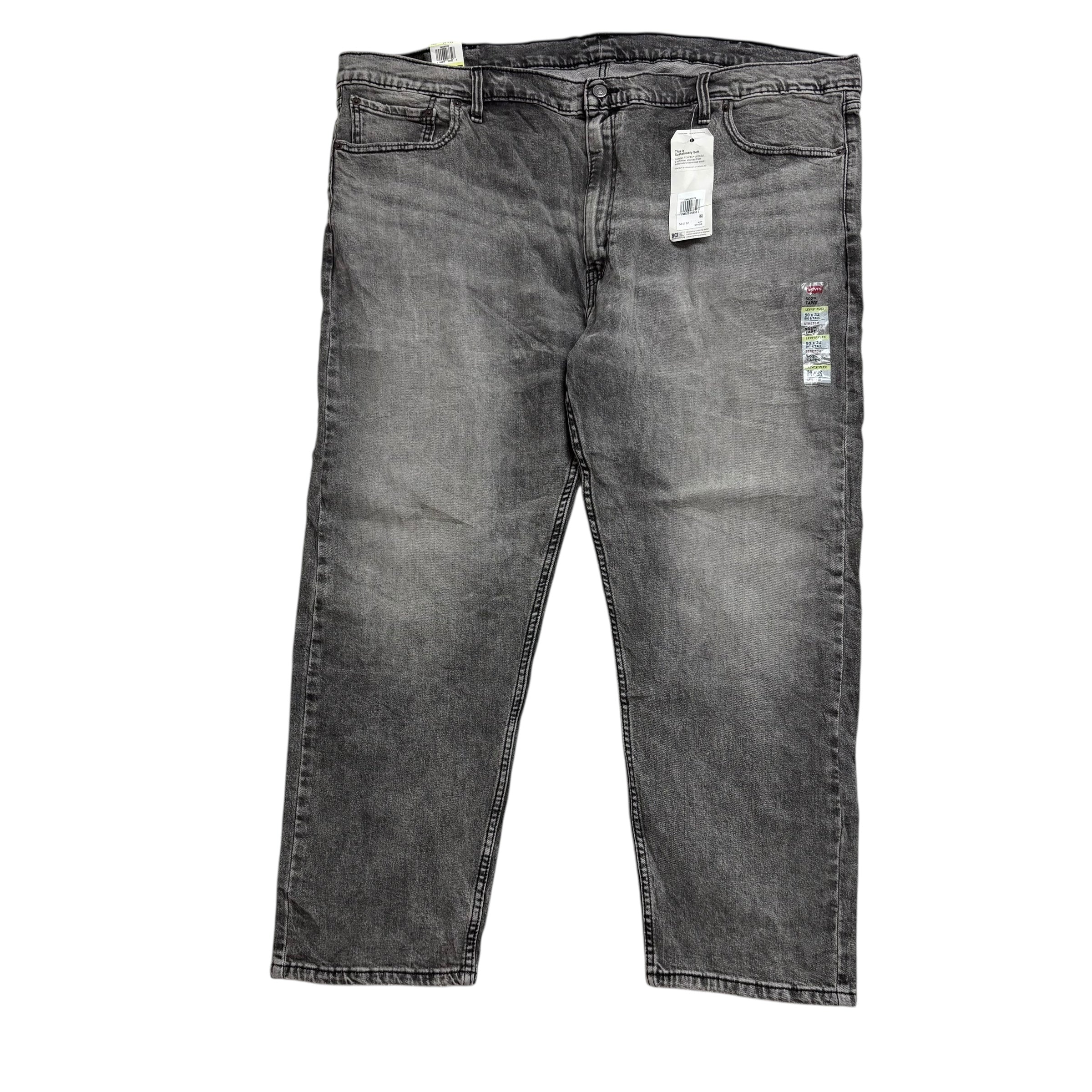 Levis 541 Jeans W50 L30 Mens Grey Athletic Tapered Fit Stretch Denim