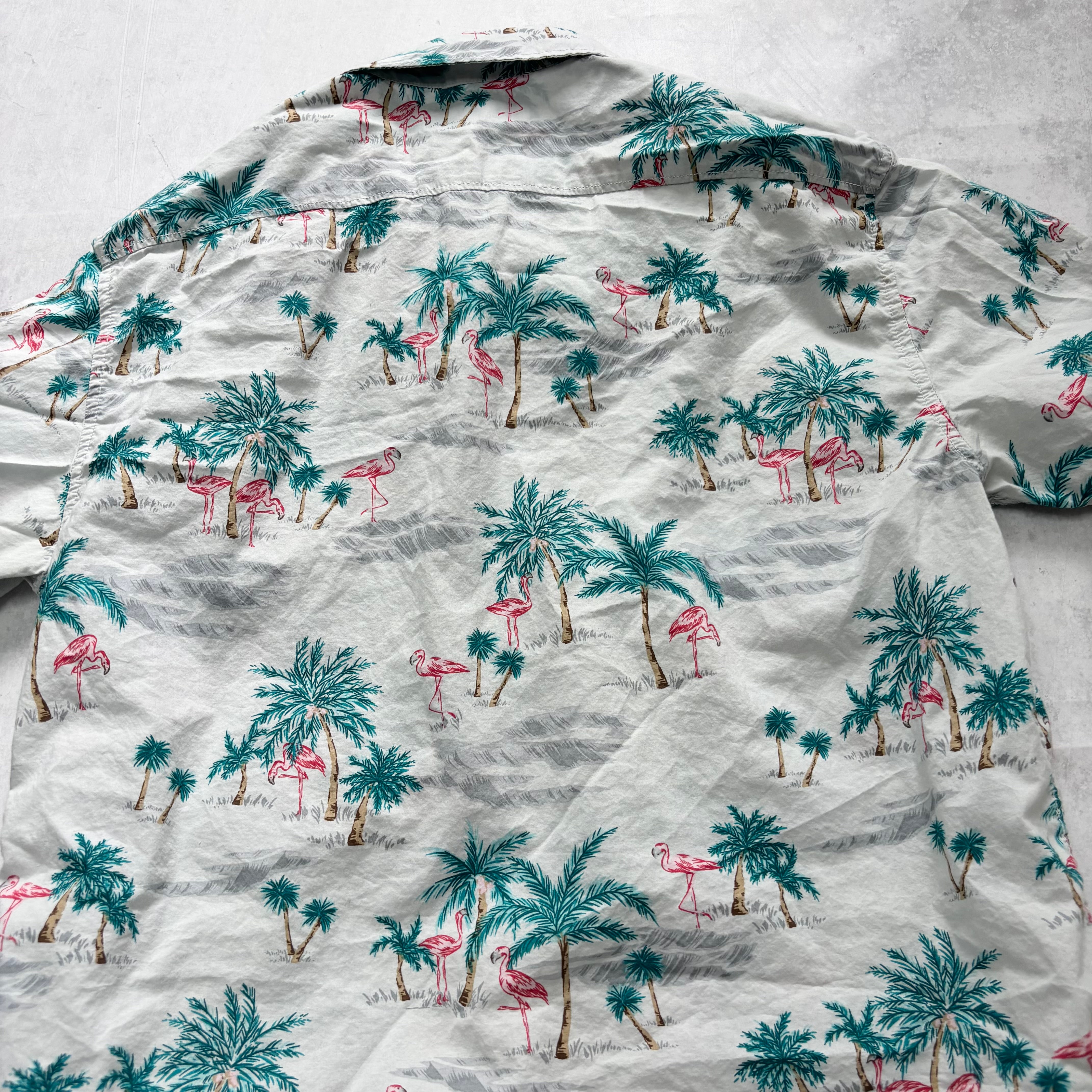 Billabong Hawaiian Shirt Mens Medium Blue Floral Aloha Short Sleeve Cotton (E)