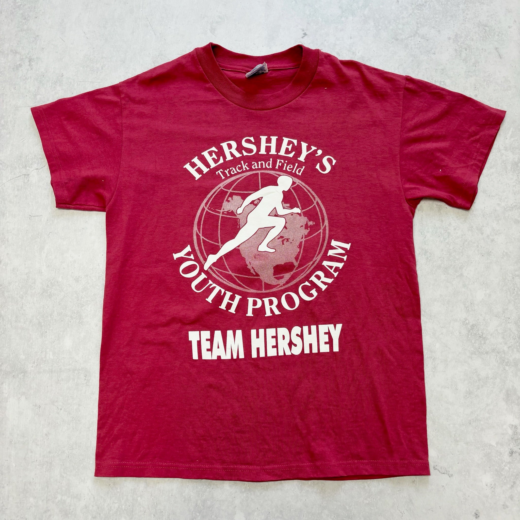 Vintage T Shirt Mens Medium Pink Graphic Print 00s Hanes (E)