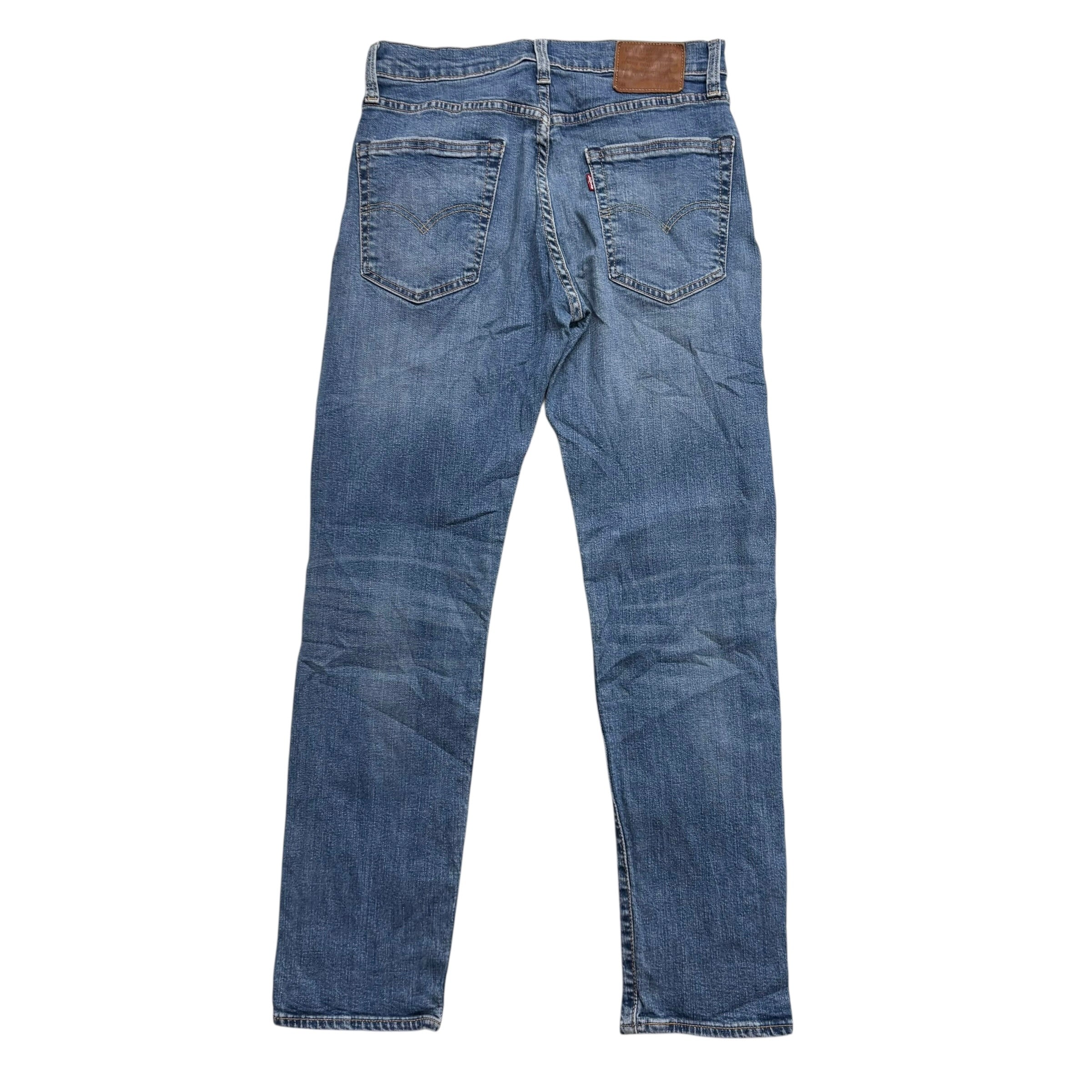 Levis 502 Jeans W30 L31 Mens Mid Blue Regular Tapered Fit Stretch Denim (E)