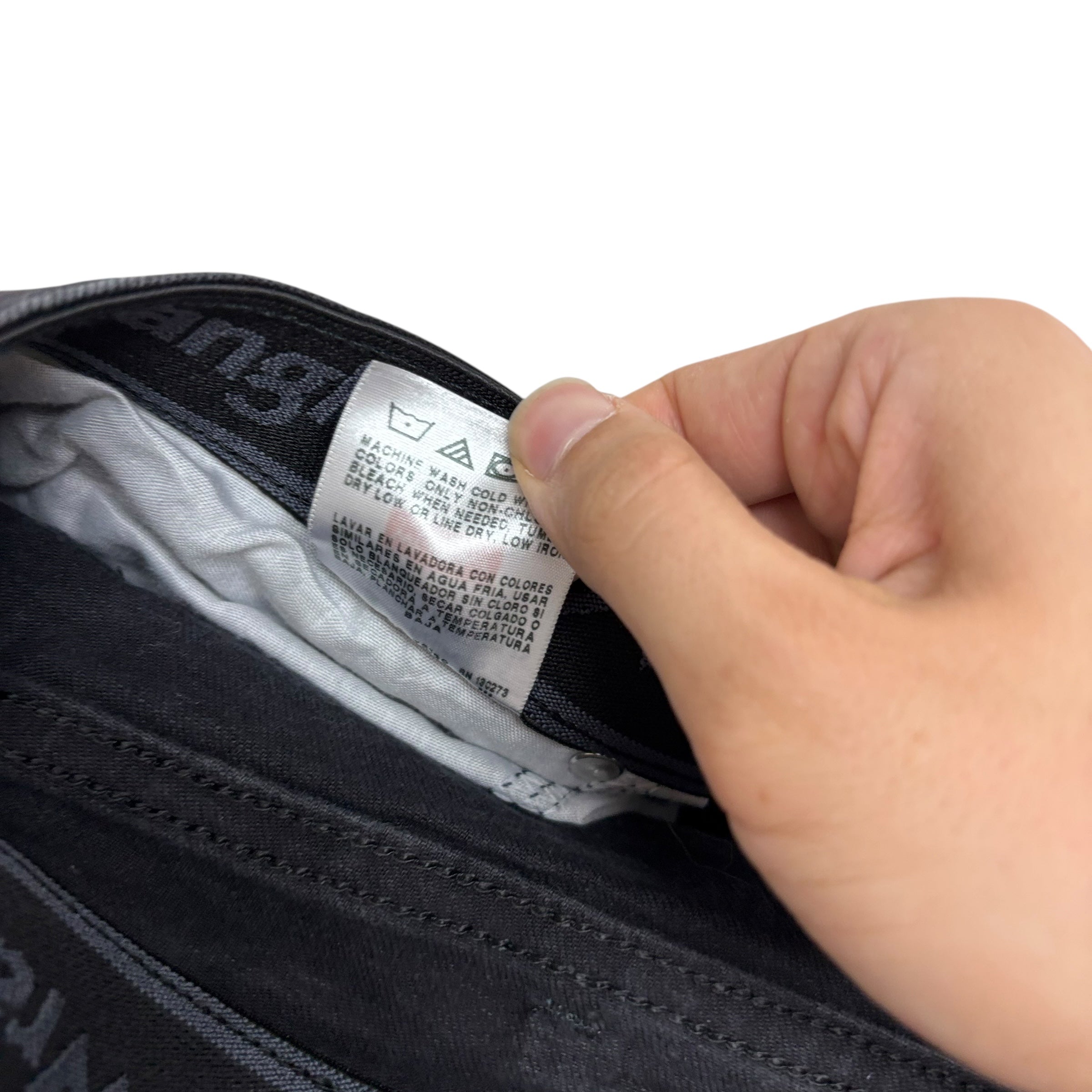 Wrangler Jeans W42 L30 Mens Black Relaxed Straight Fit Stretch Denim