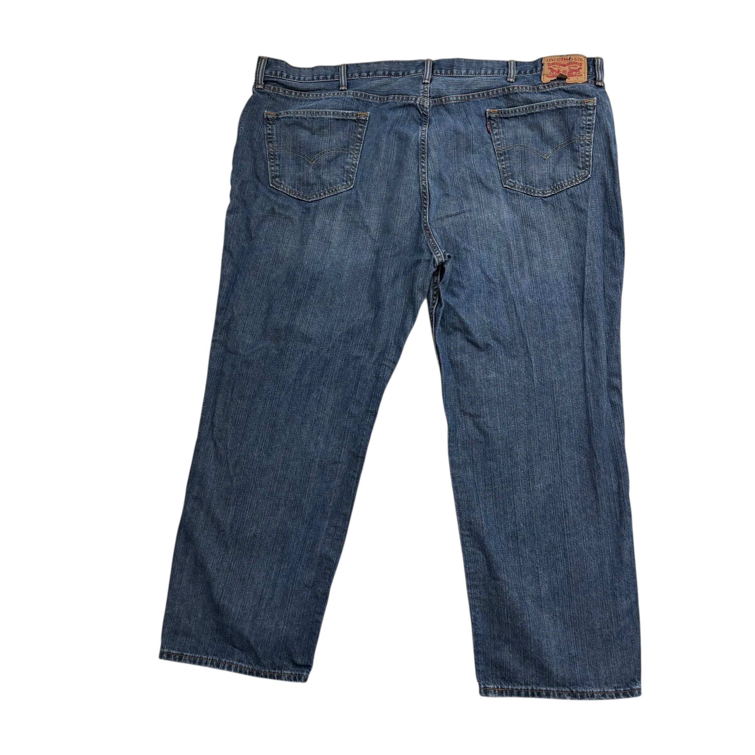 Levis 559 Jeans W52 L31 Mens Mid Blue Baggy Relaxed Straight Fit Denim