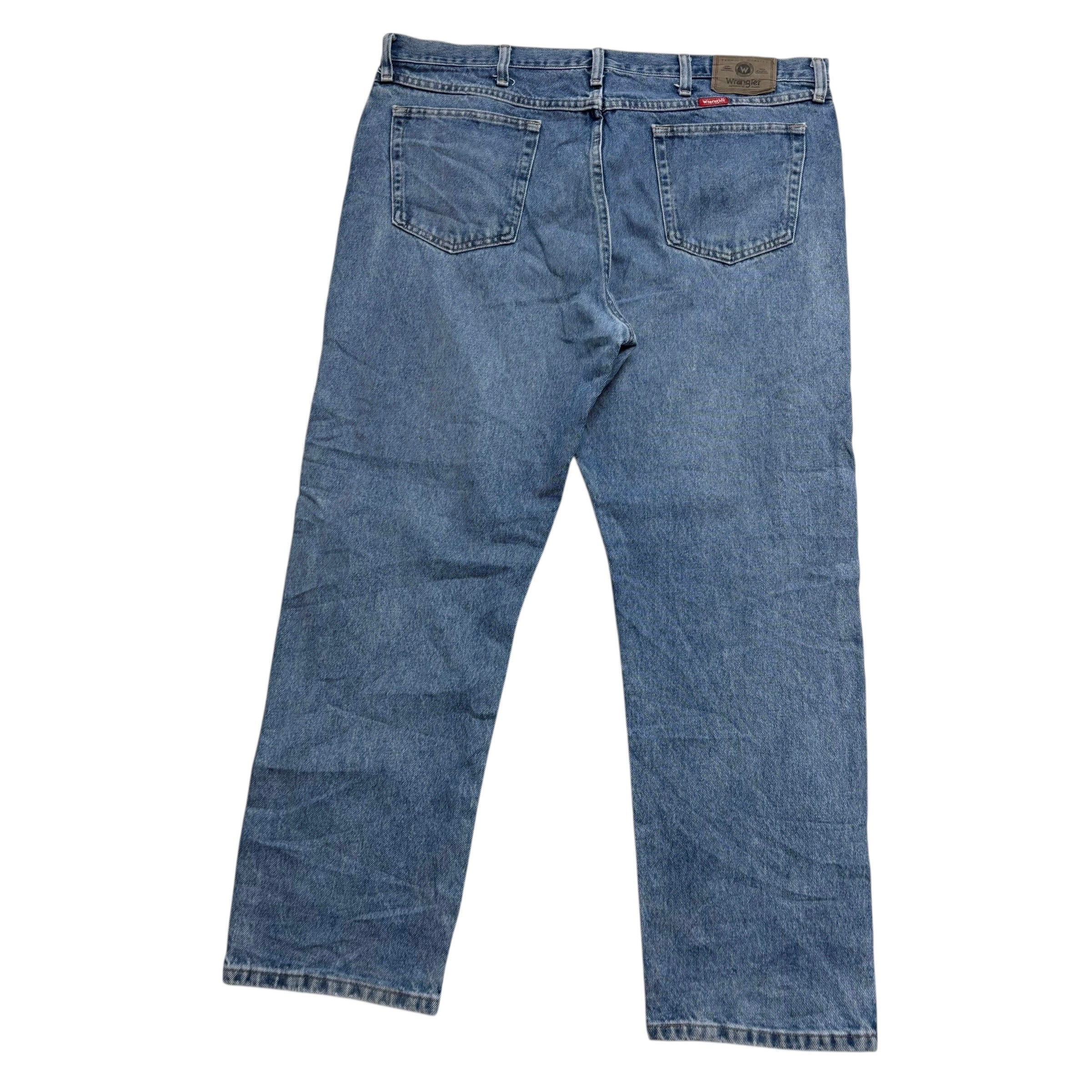 Wrangler Jeans W40 L30 Mens Light Blue Regular Straight Fit Vintage Denim