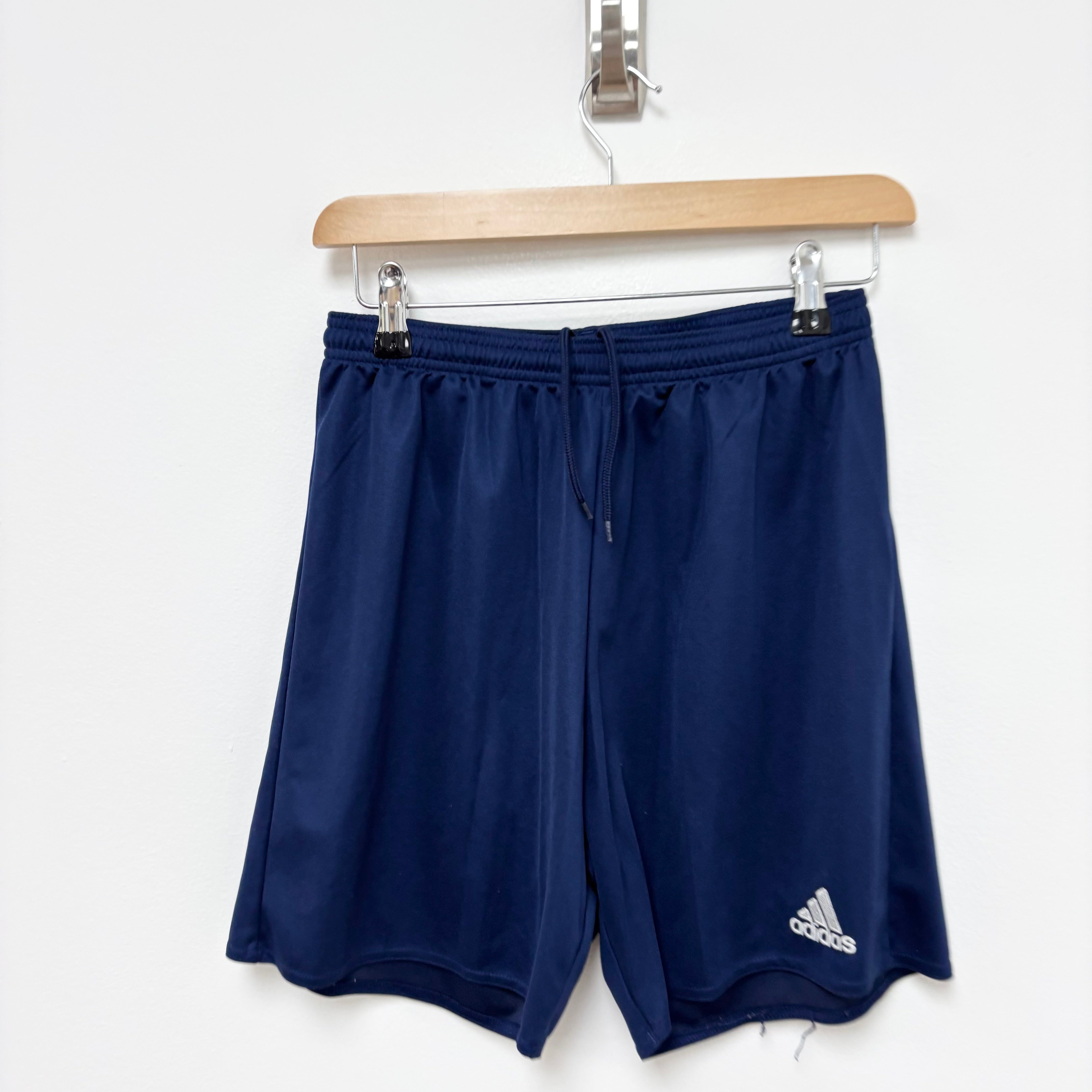 Adidas Shorts Mens Medium Navy Blue Sports Running Gym Athletic (E)