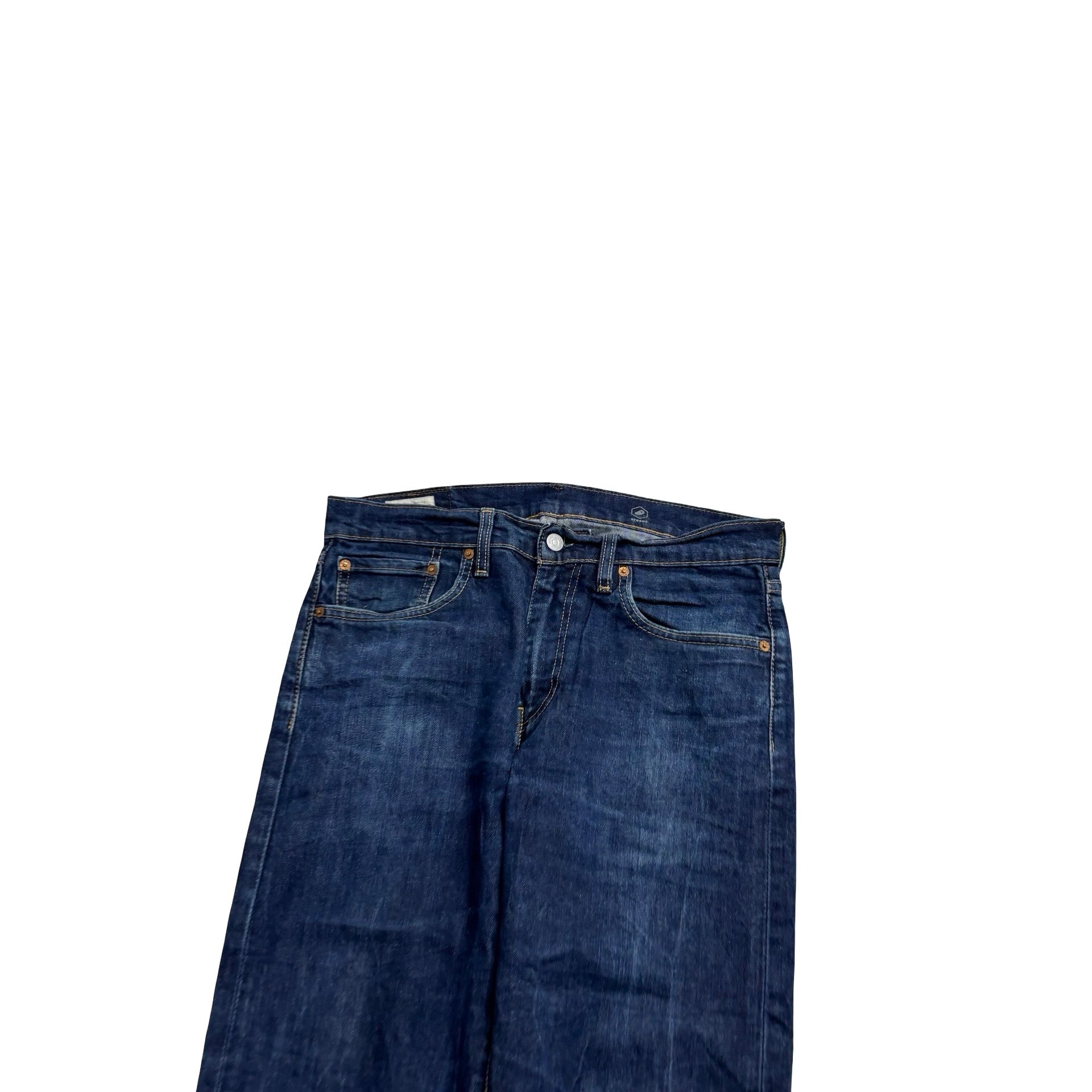 Levis 502 Jeans W32 L33 Mens Dark Blue Regular Tapered Fit Stretch Premium