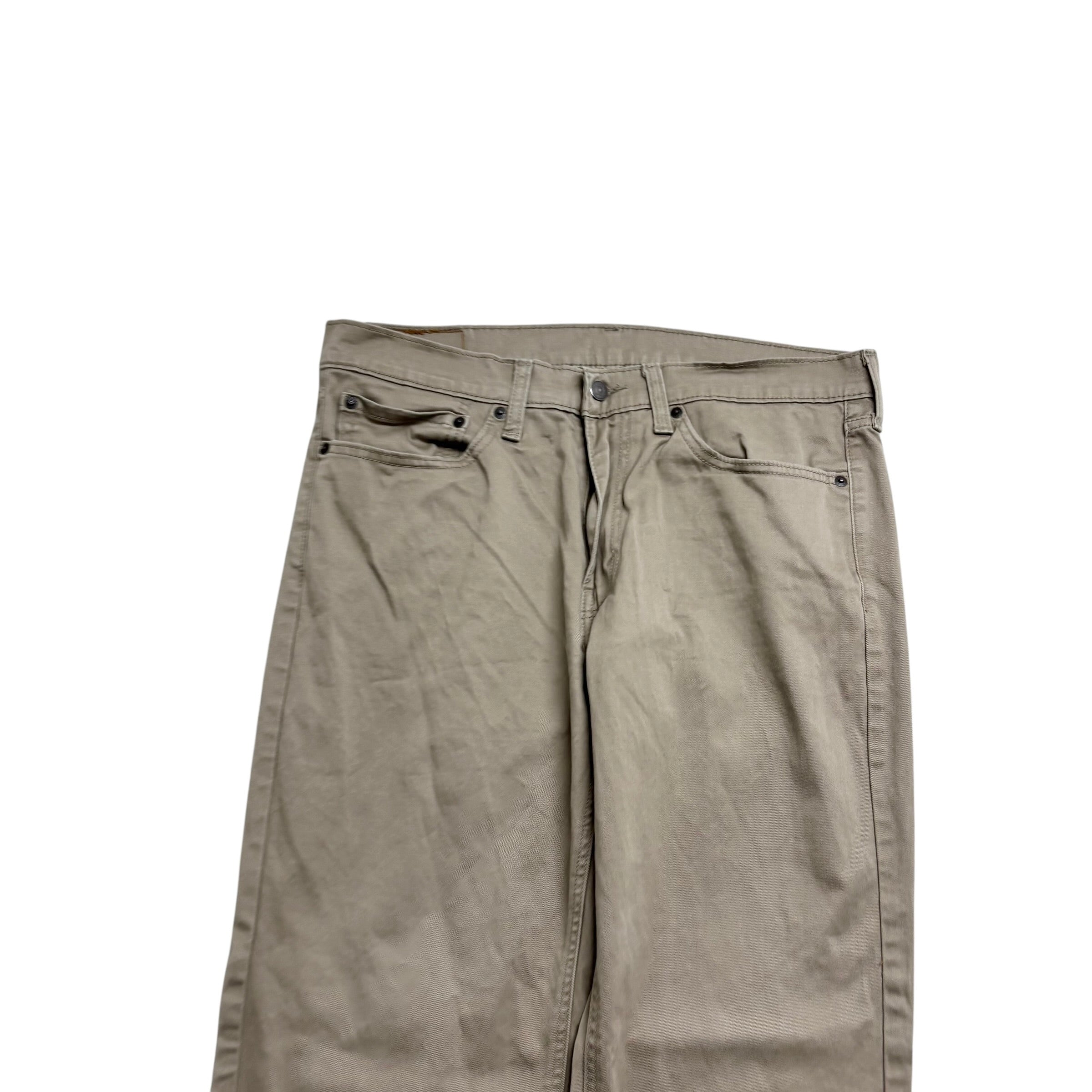 Levis 541 Trousers W34 L32 Mens Beige Athletic Tapered Fit Stretch Pants