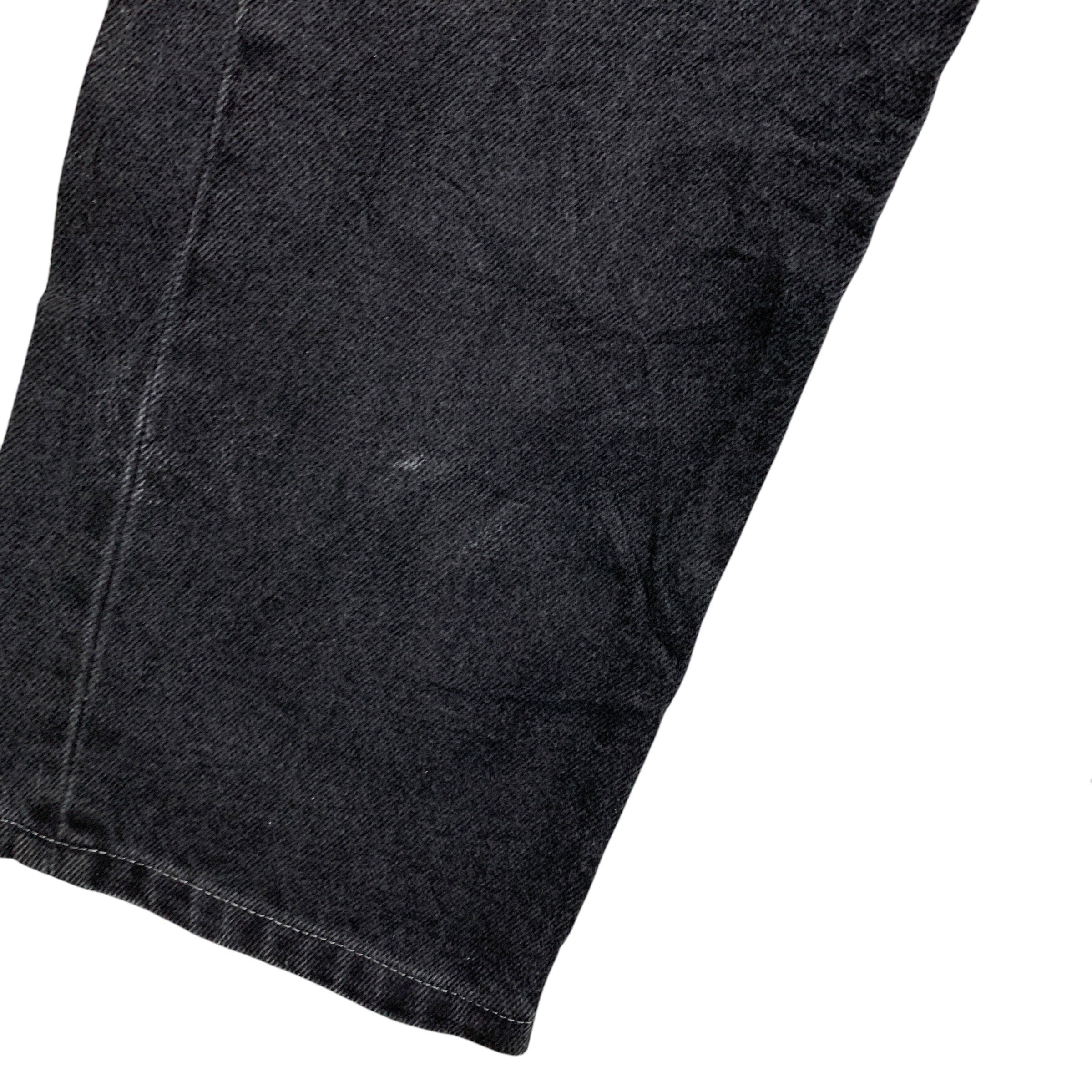Levis 505 Jeans W32 L26 Mens Black Regular Straight Fit Denim