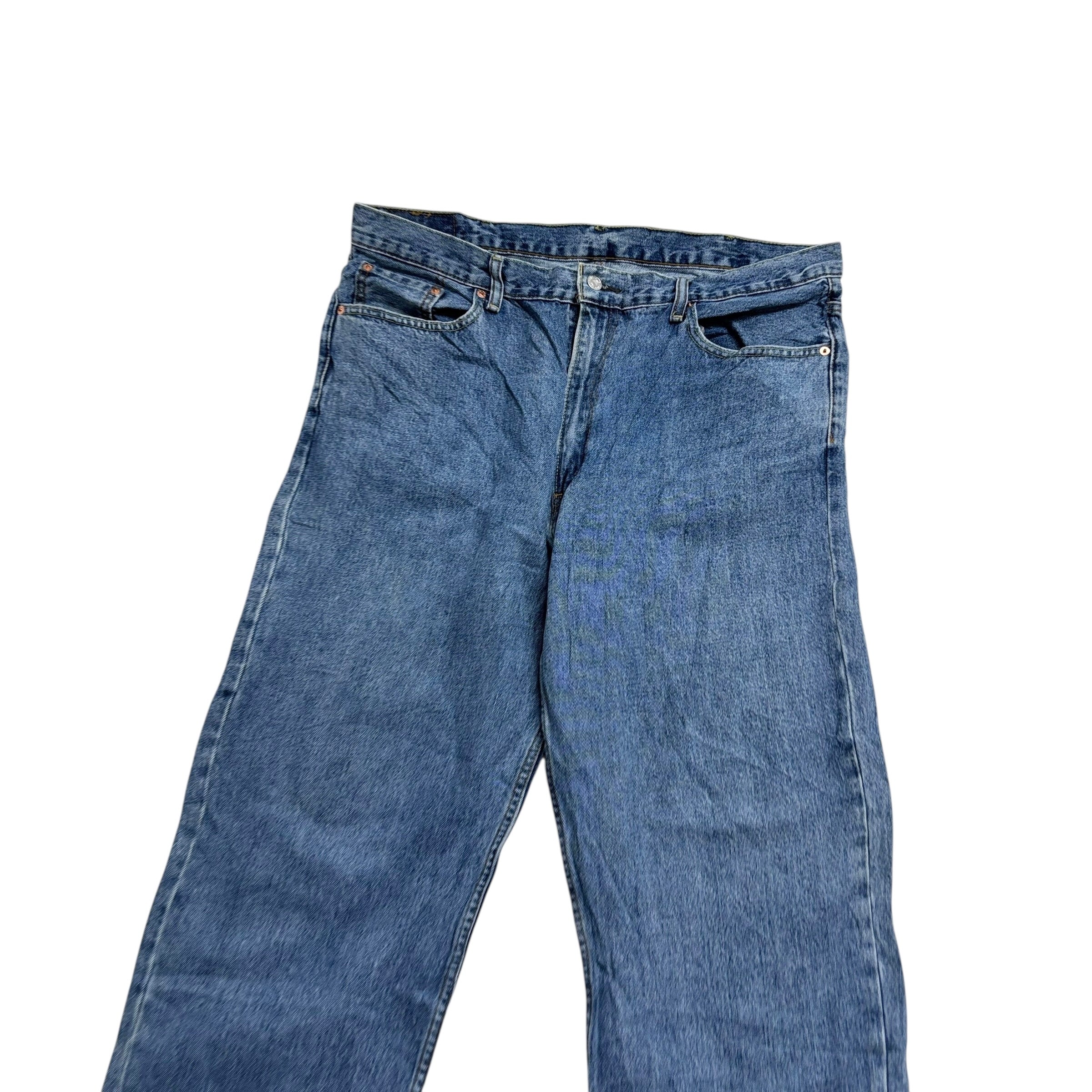 Levis 550 Jeans W40 L32 Mens Mid Blue Baggy Relaxed Straight Fit Denim (E)