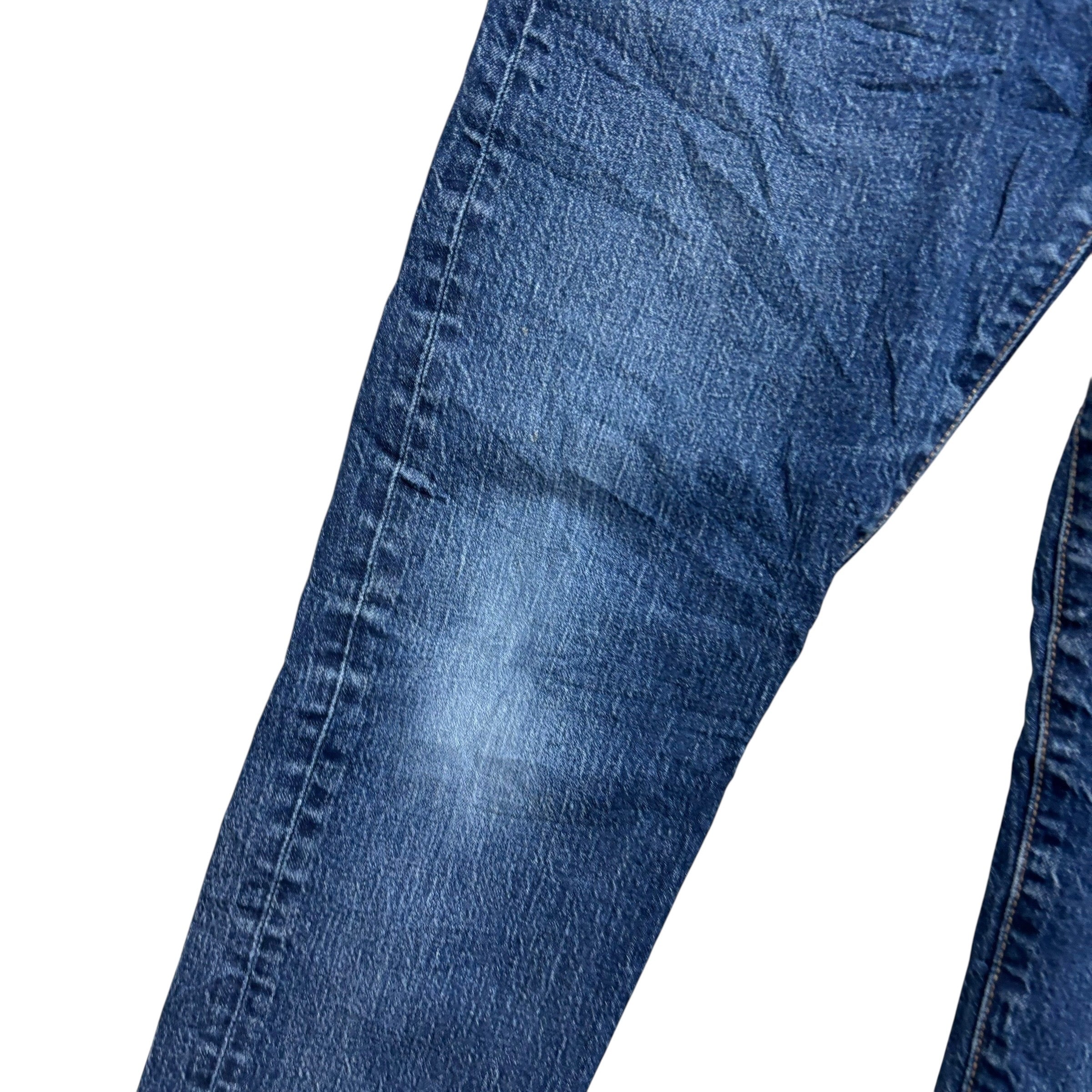 Levis 502 Jeans W33 L32 Mens Mid Blue Regular Tapered Fit Stretch Denim